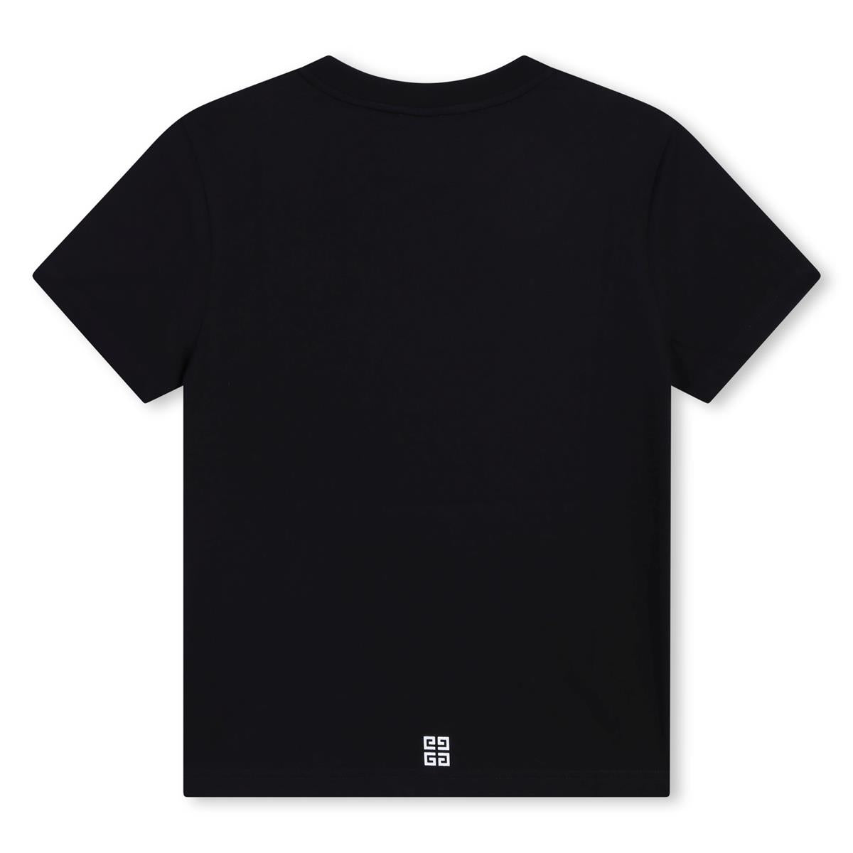 Boys Black Cotton T-Shirt