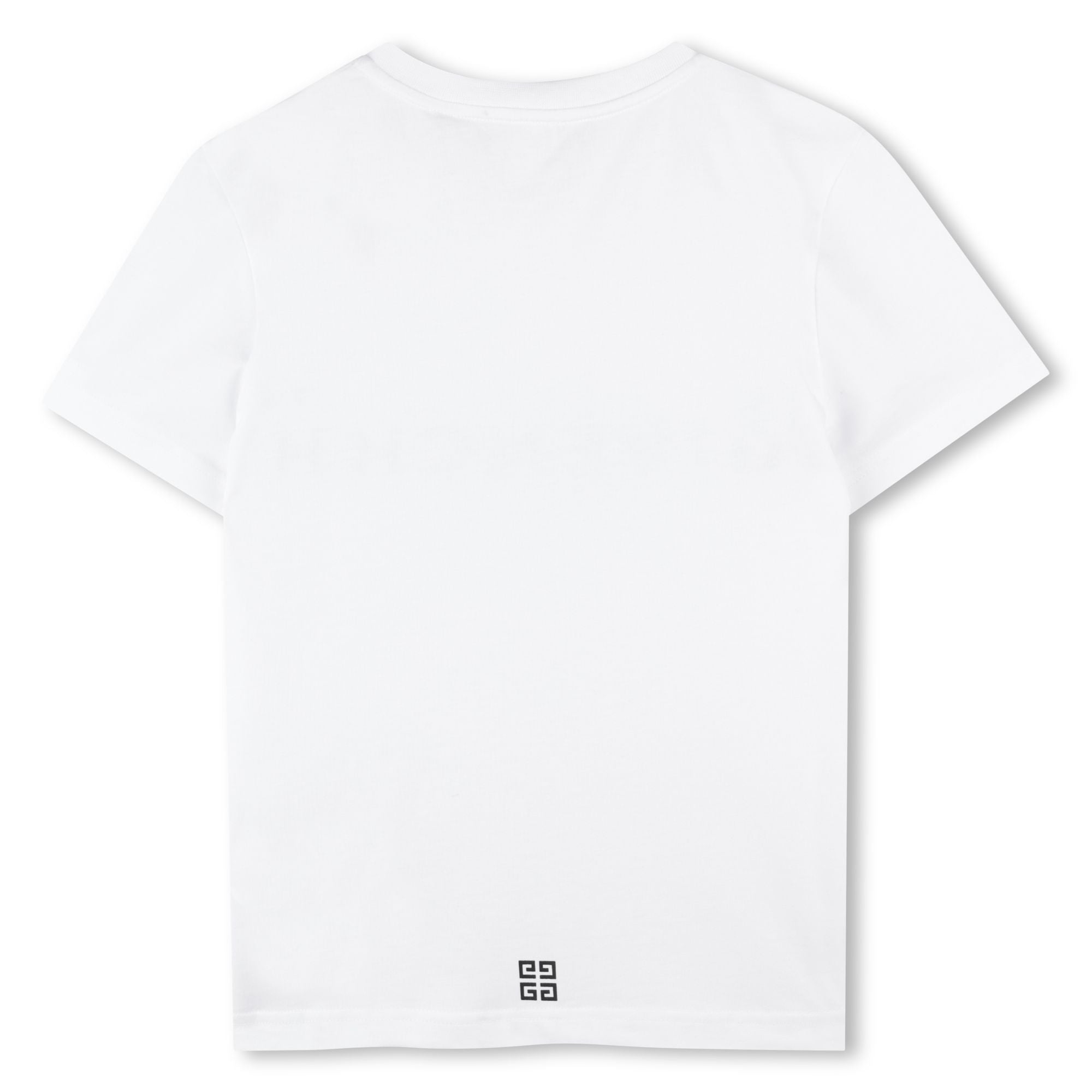 Boys White Logo Cotton T-Shirt