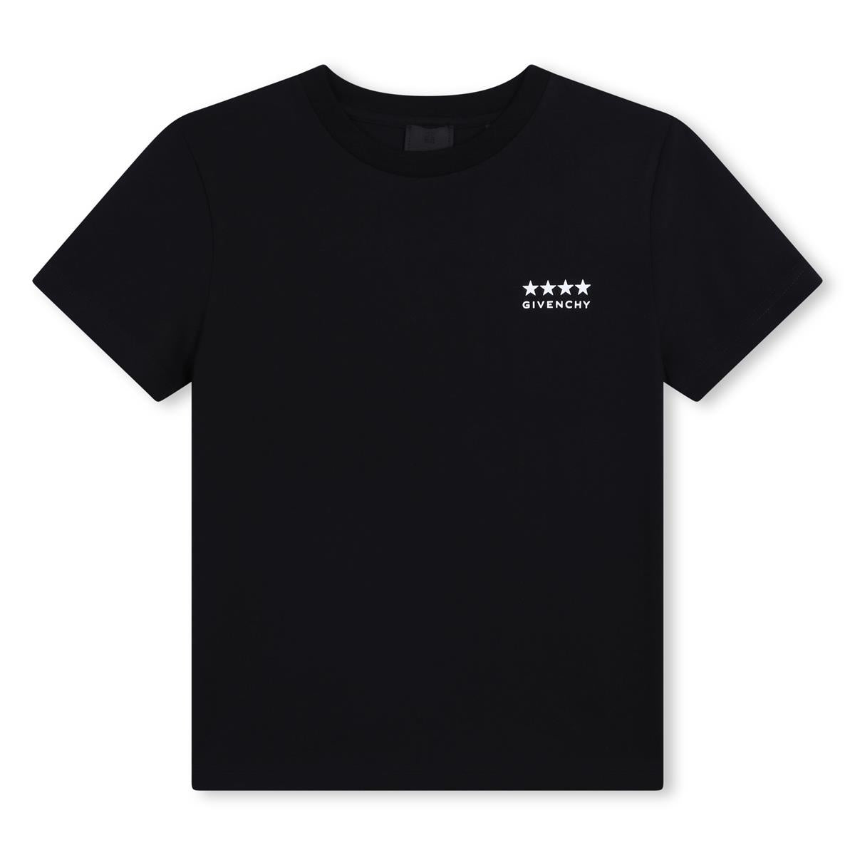 Boys Black Cotton T-Shirt