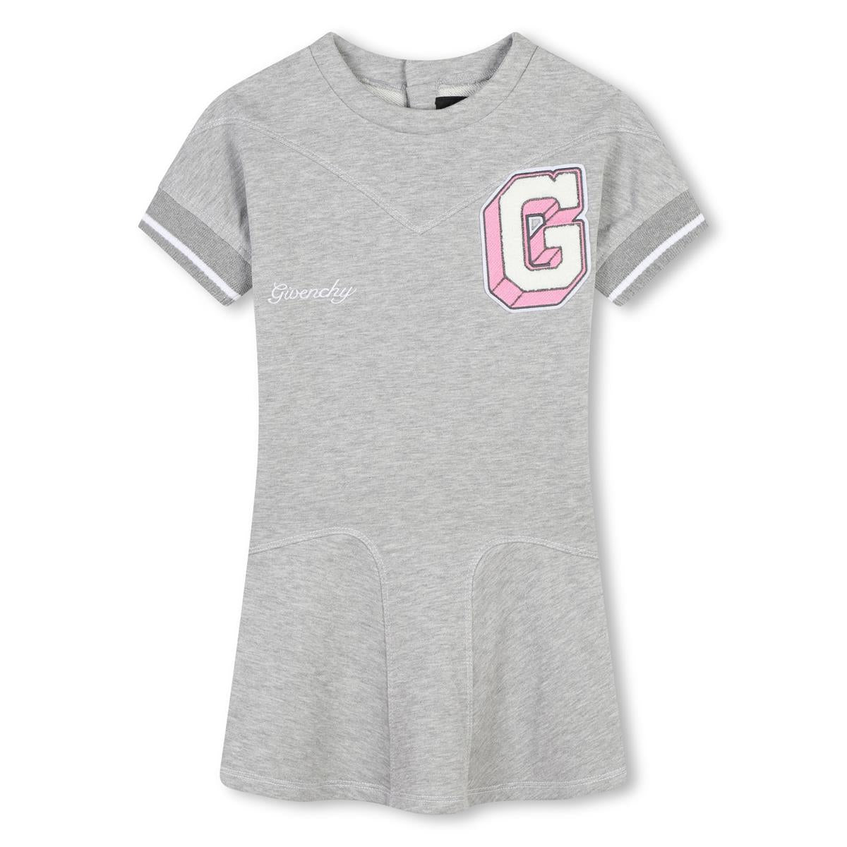 Girls Grey Cotton Dress