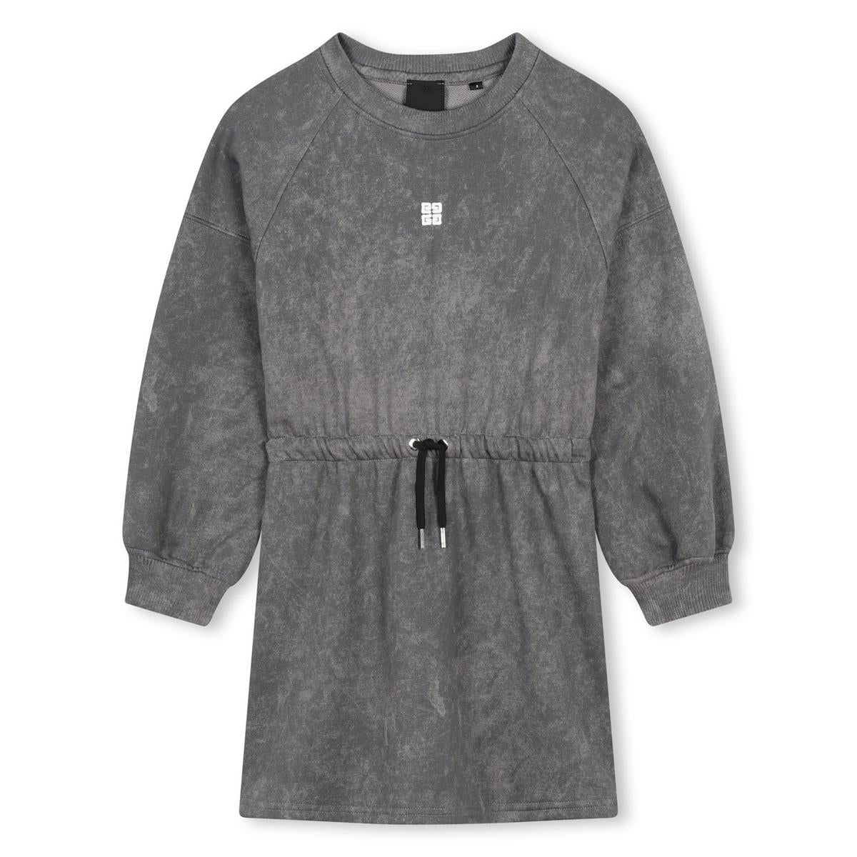 Girls Grey Cotton Dress