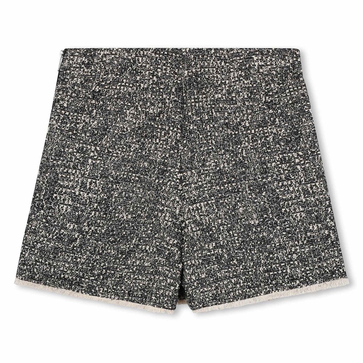 Girls Black Cotton Shorts