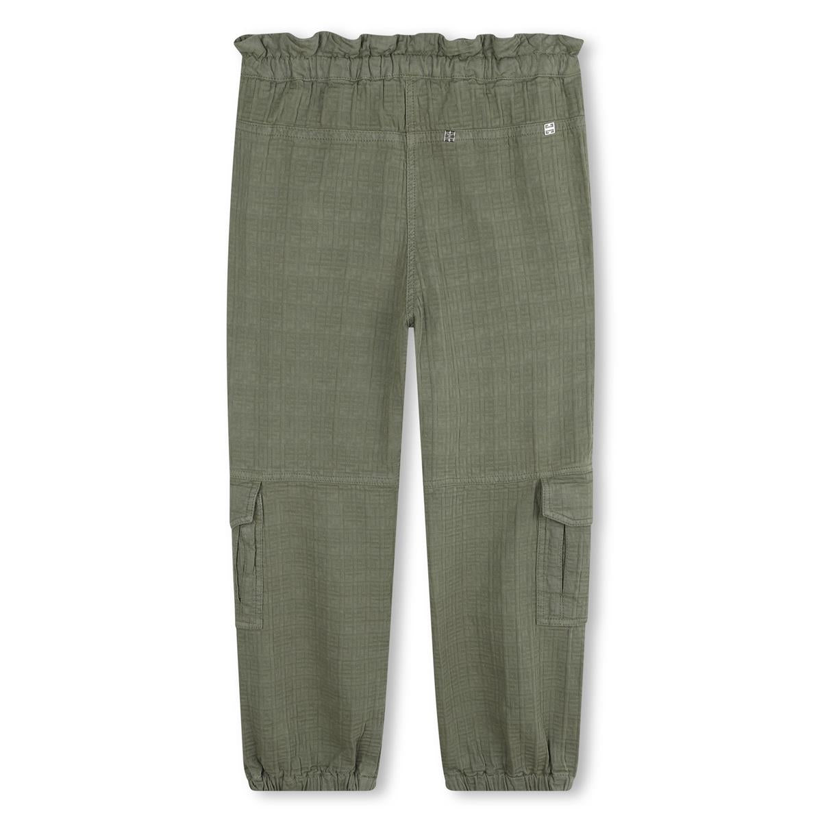 Boys Green Cotton Trousers