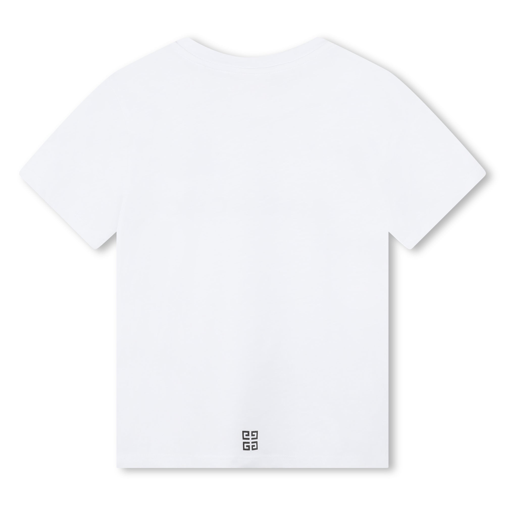 Girls White Logo Cotton T-Shirt