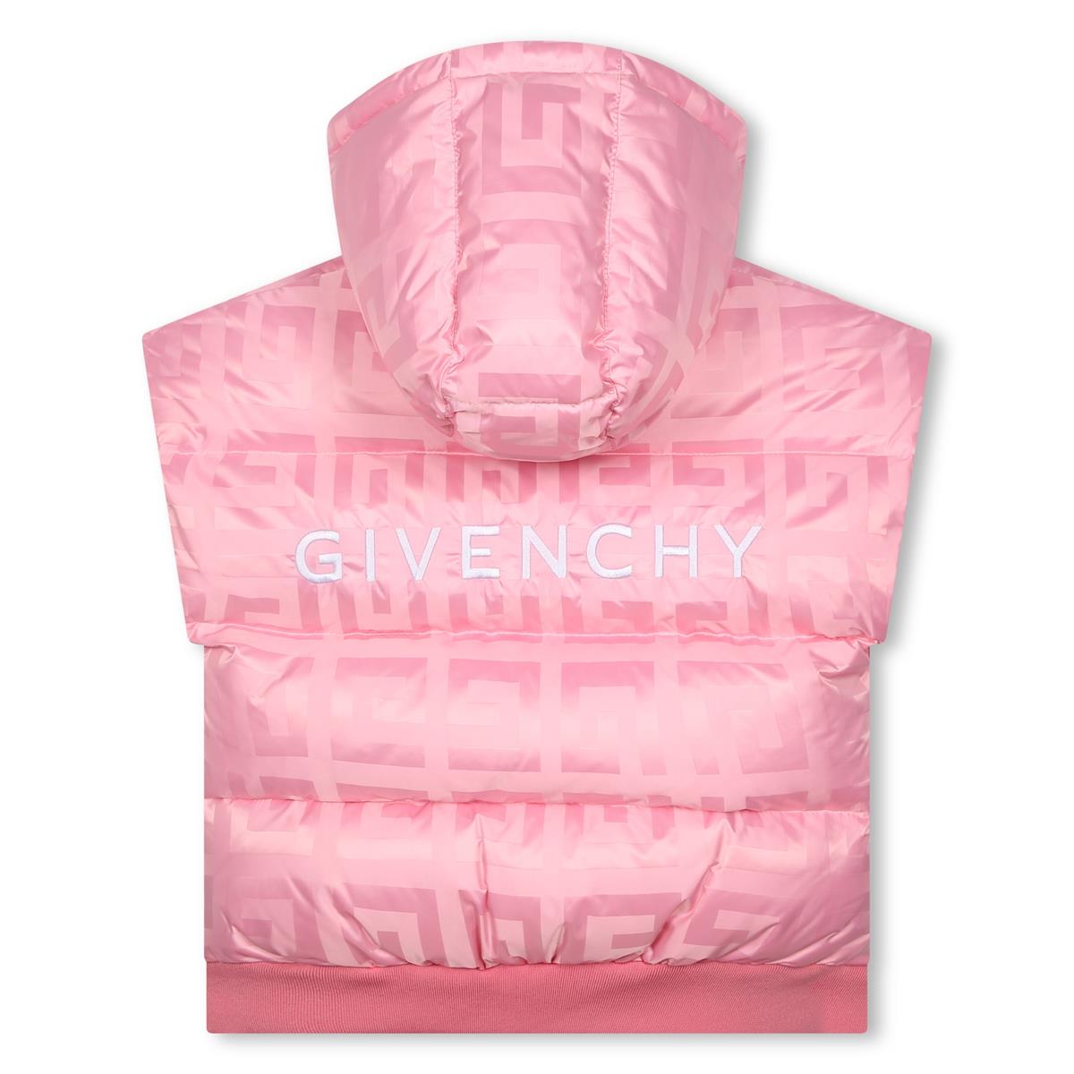 Girls Pink Padded Down Gilet