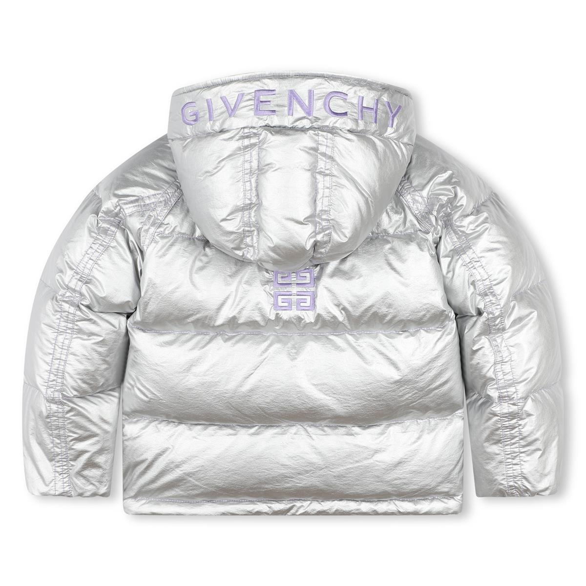 Girls Silver Padded Down Jacket