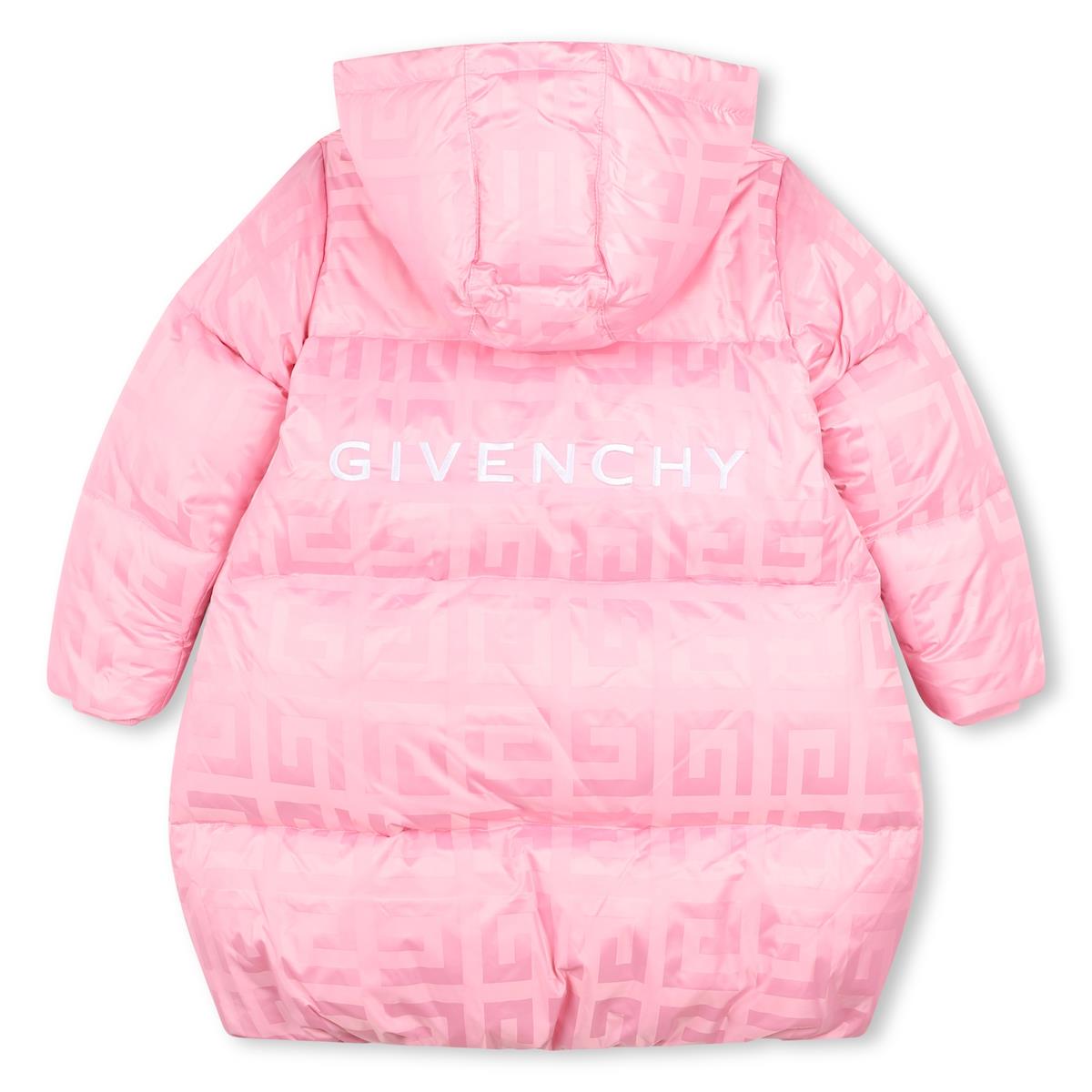 Girls Pink Padded Down Coat