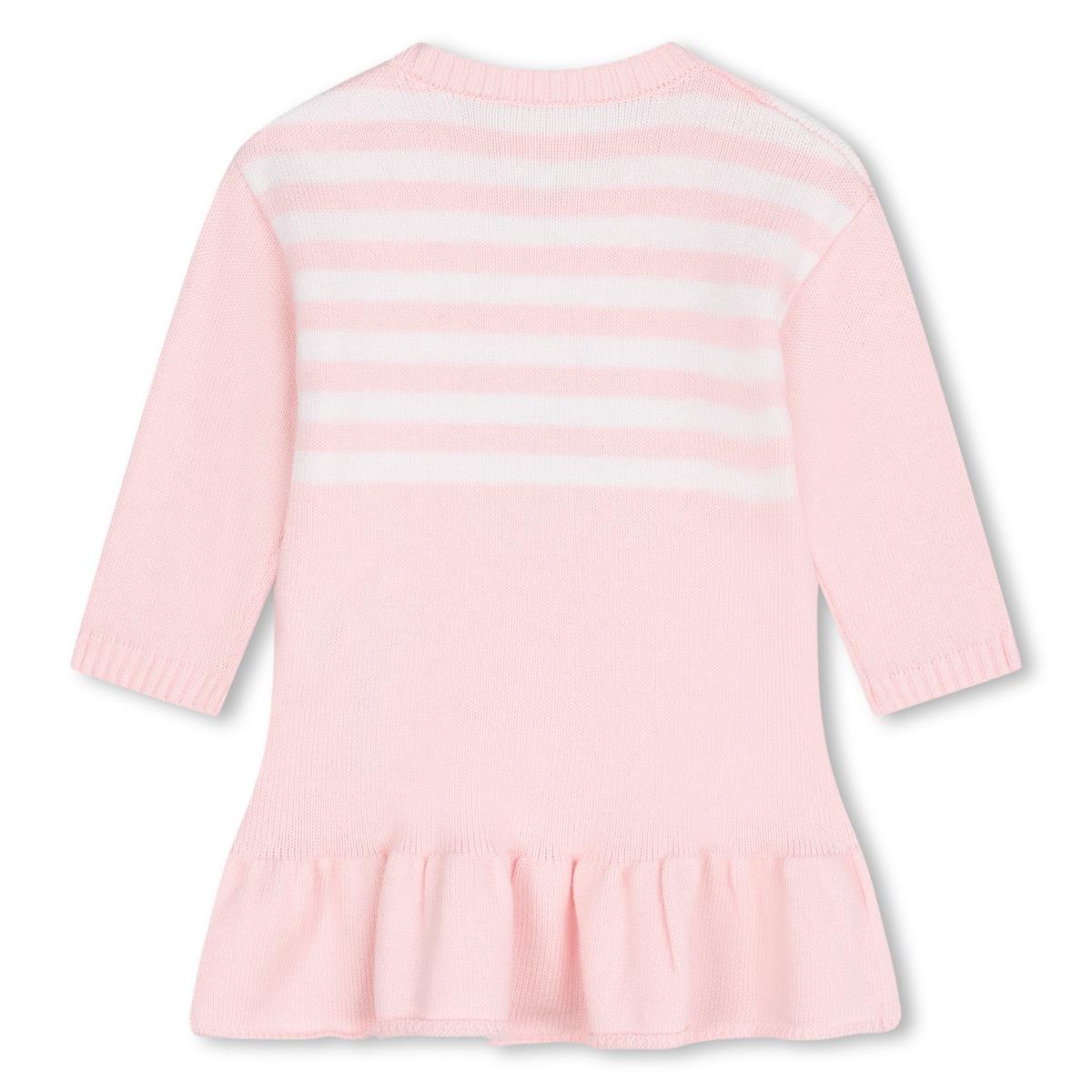 Baby Girls Pink Stripes Cotton Dress