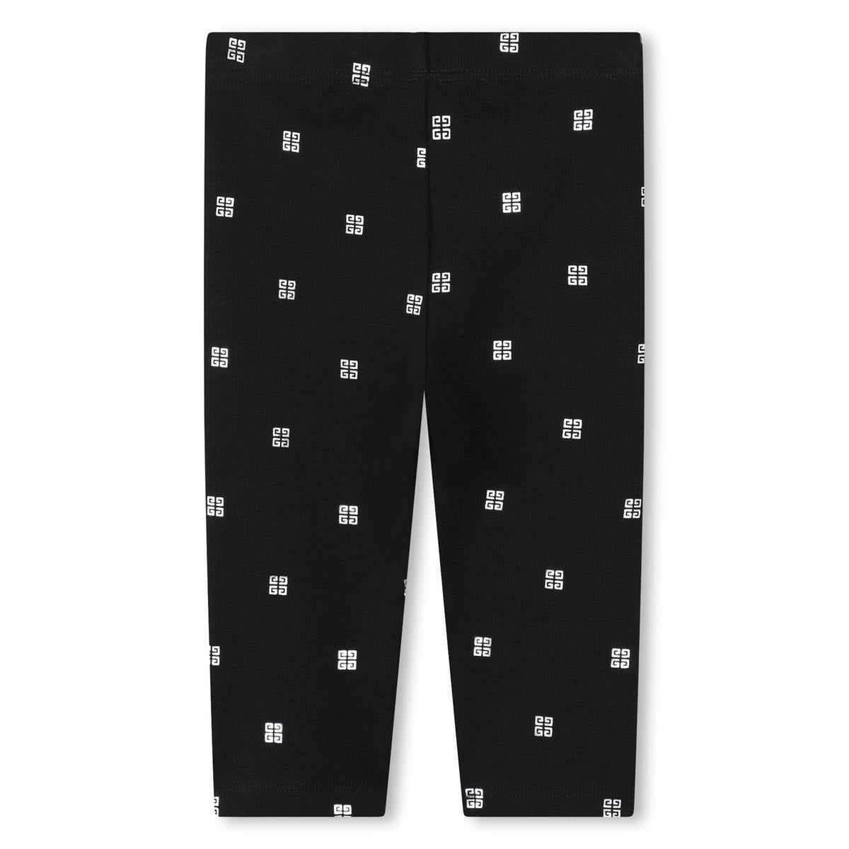 Baby Girls Black Cotton Leggings