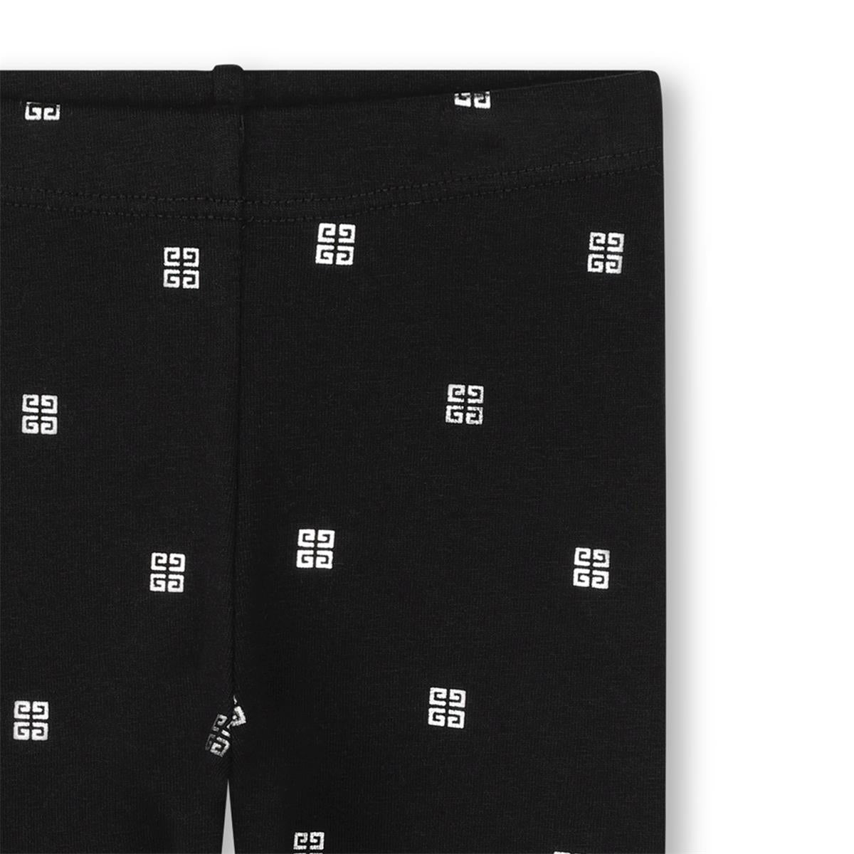 Baby Girls Black Cotton Leggings