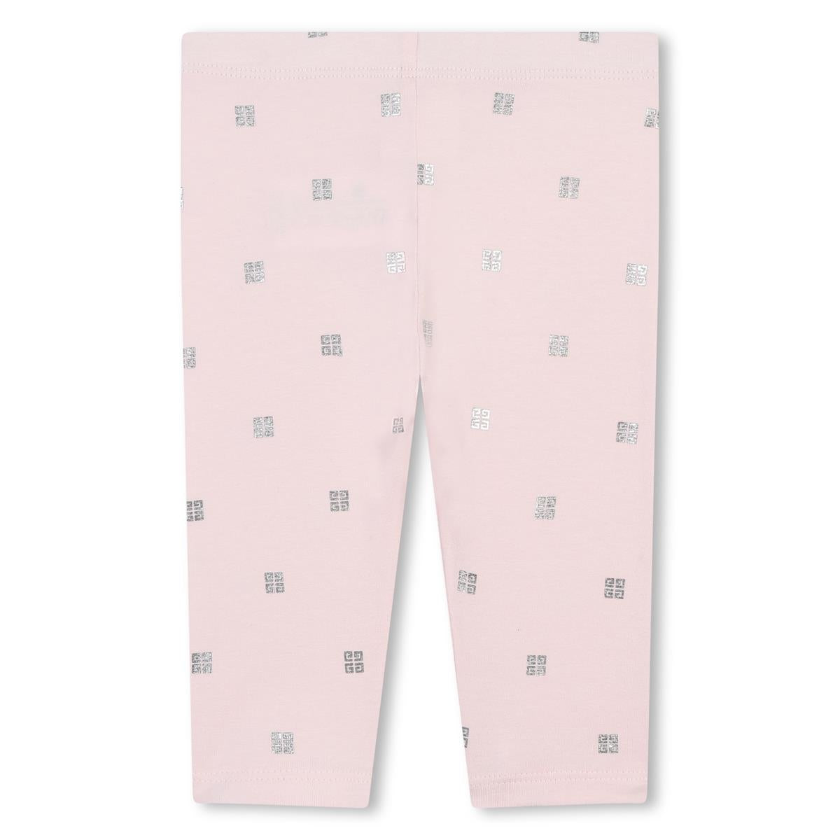 Baby Girls Pink Cotton Leggings