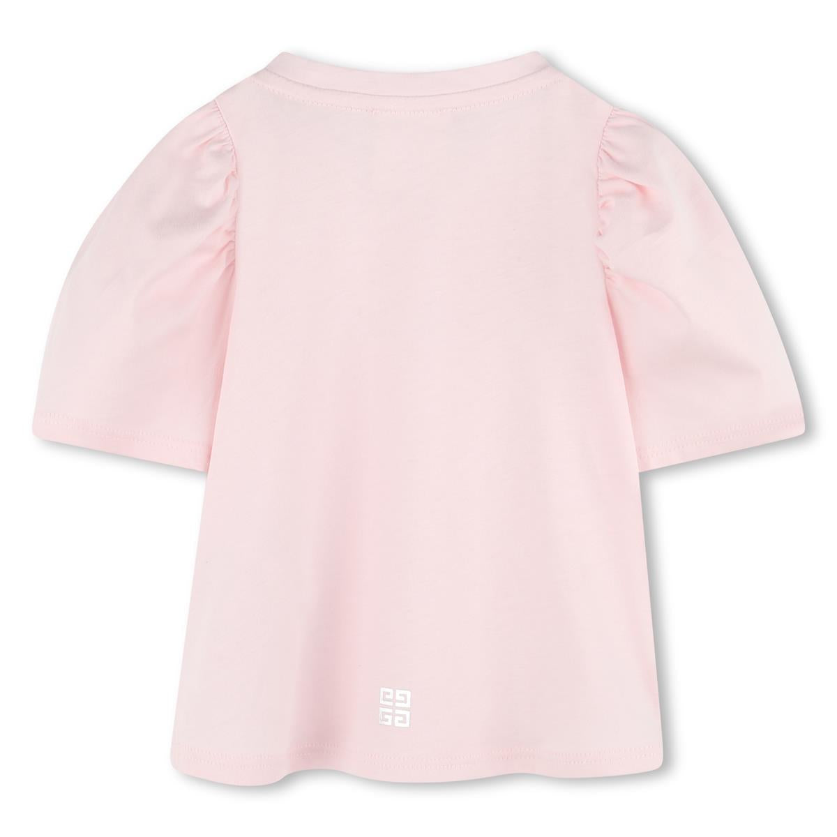 Baby Girls Pink Logo Cotton T-Shirt