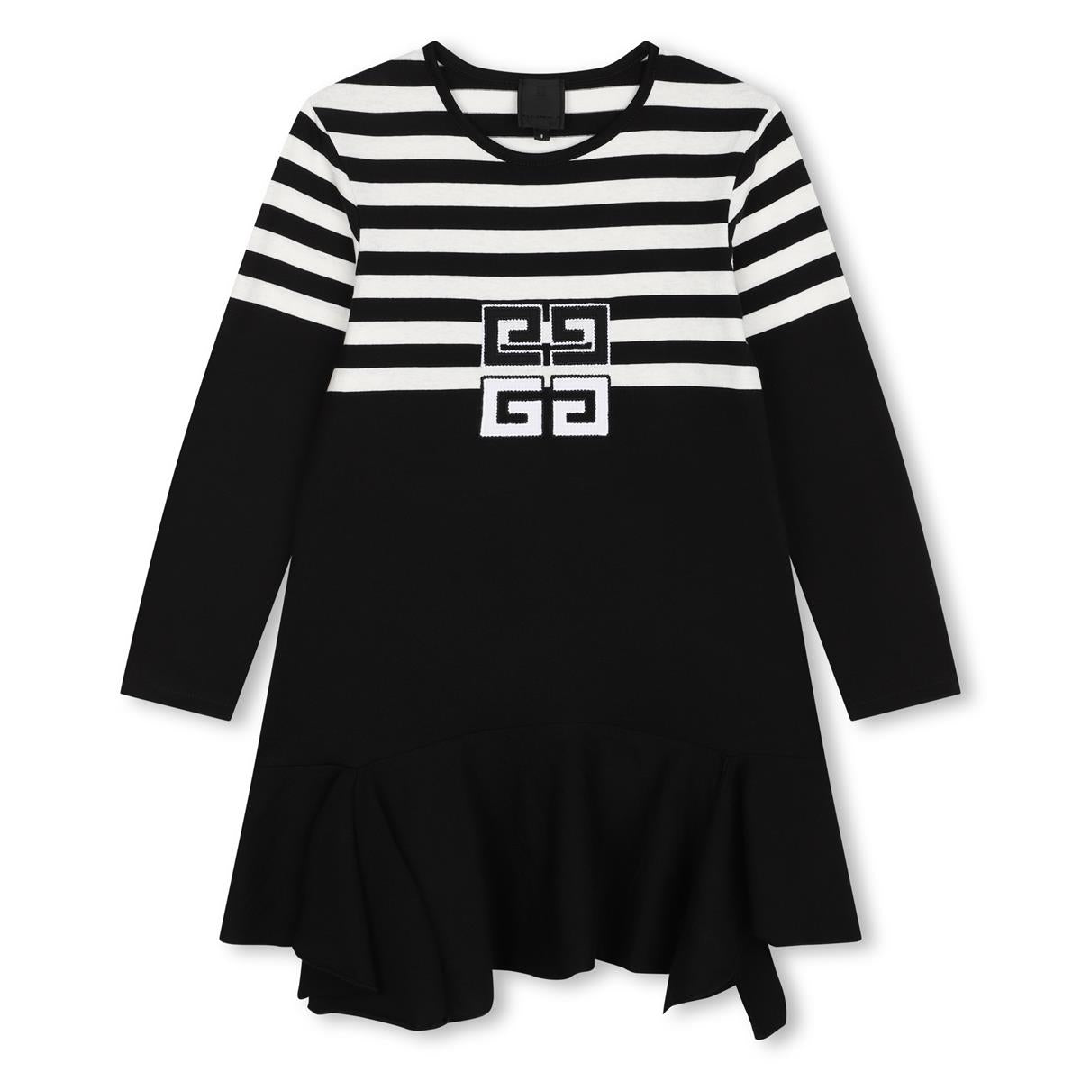 Girls Black Cotton Dress