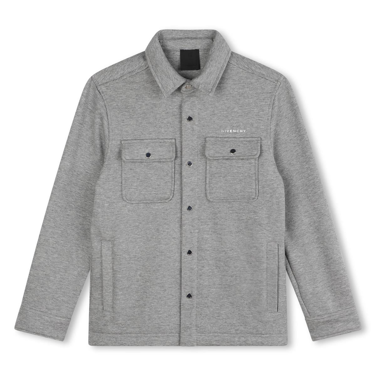 Boys Grey Cotton Shirt