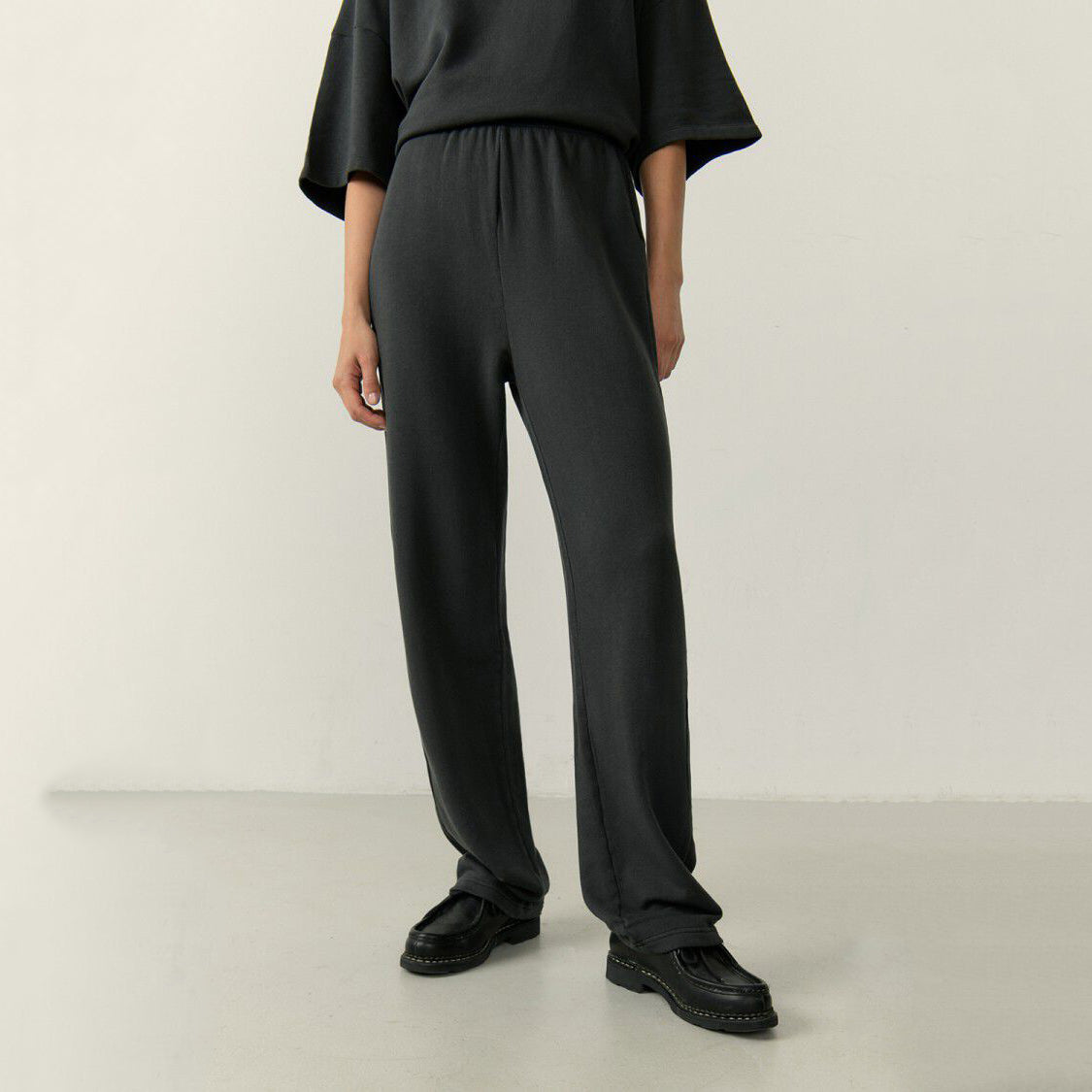 Girls Black Cotton Trousers