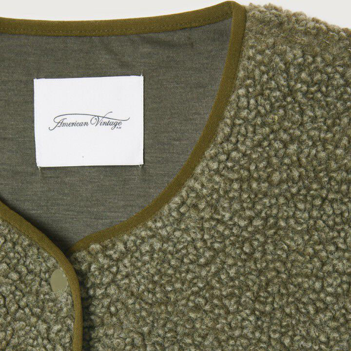 Women Green Sherpa Gilet