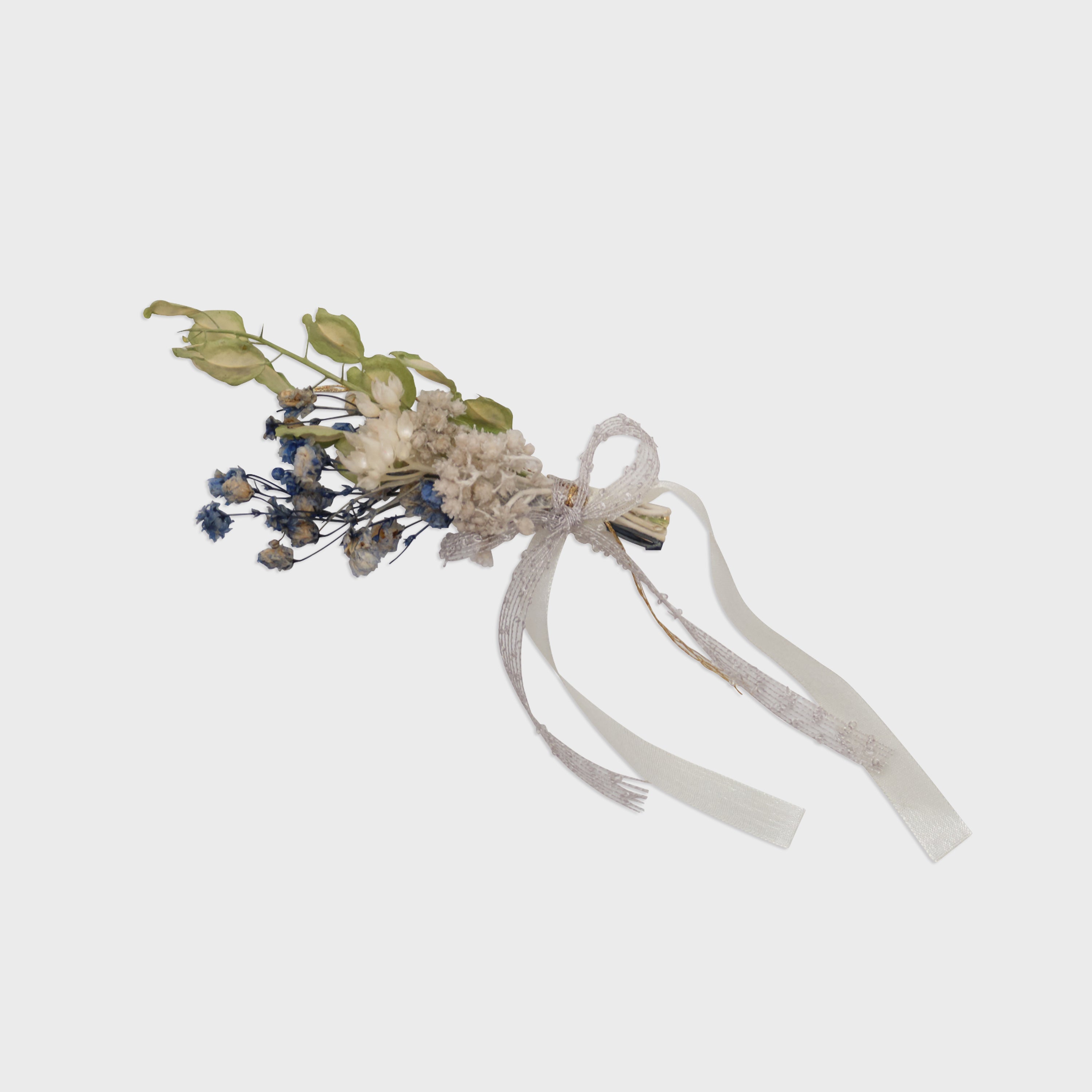 Girls Blue Flower Hair Clips