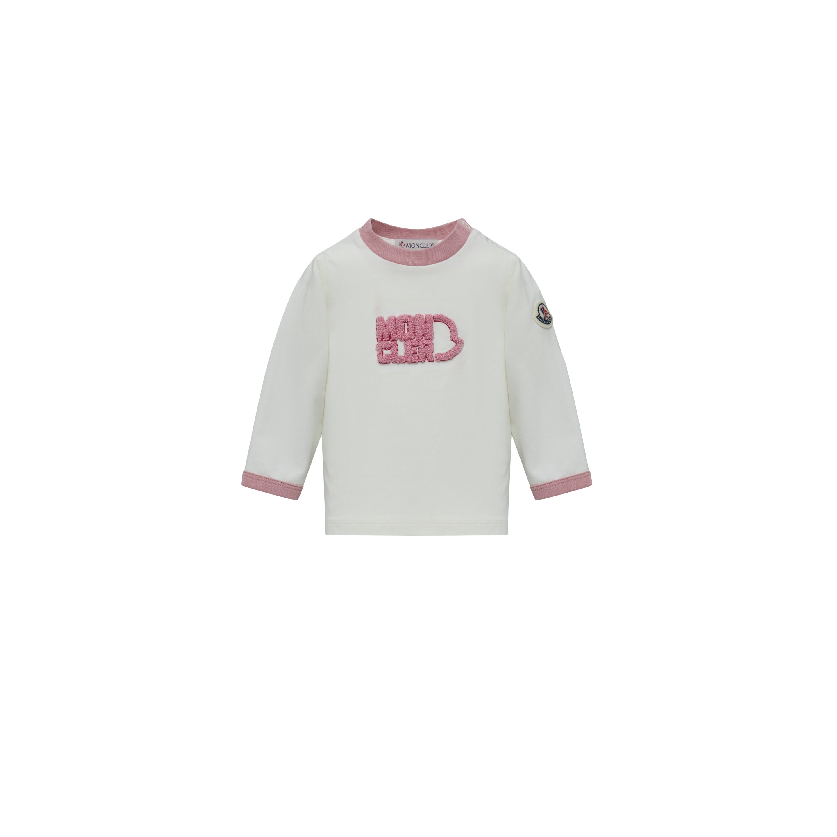 Baby Girls White Logo Cotton T-Shirt