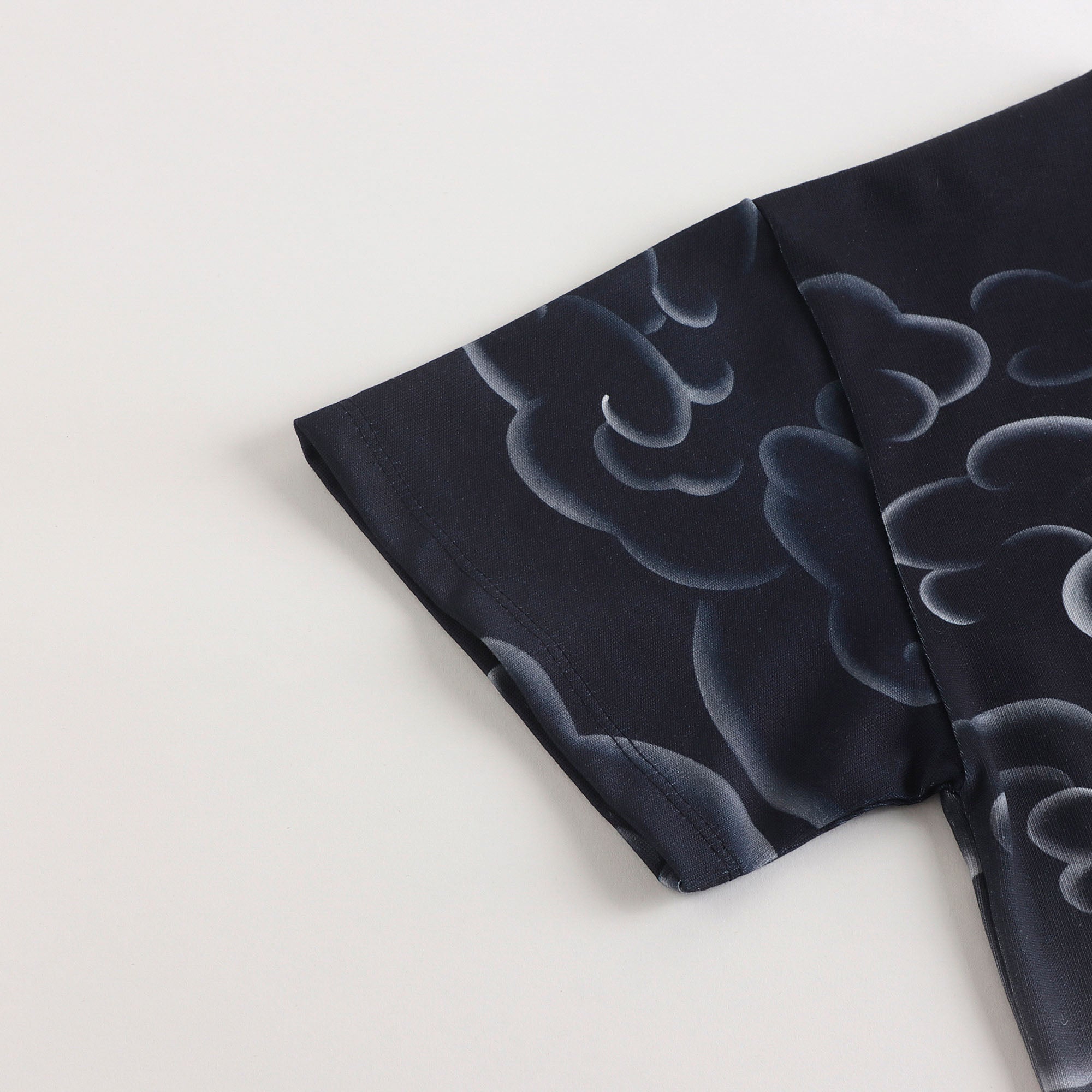 Boys & Girls Dark Blue Tiger Printed Cotton T-Shirt