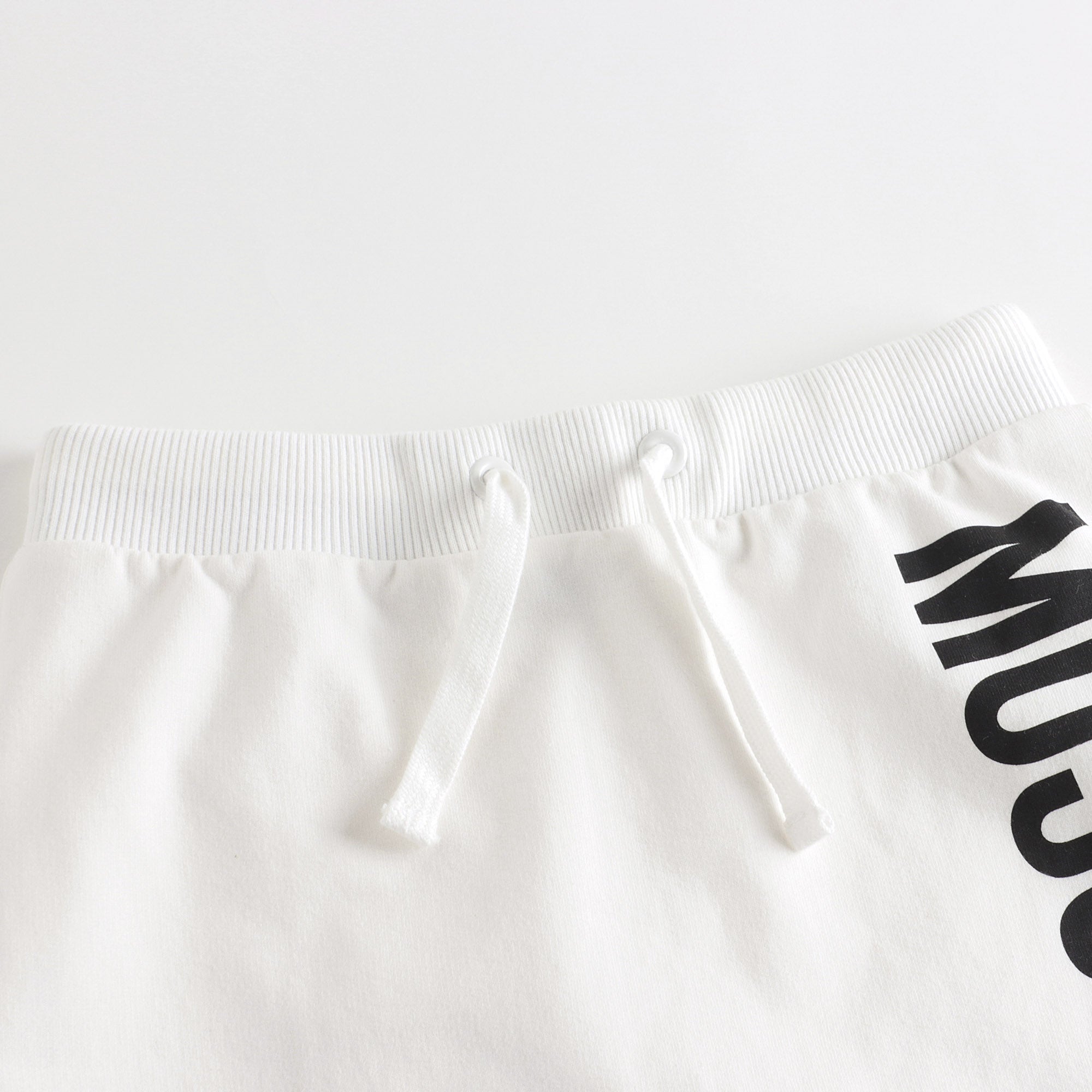 Girls White Logo Cotton Skirt