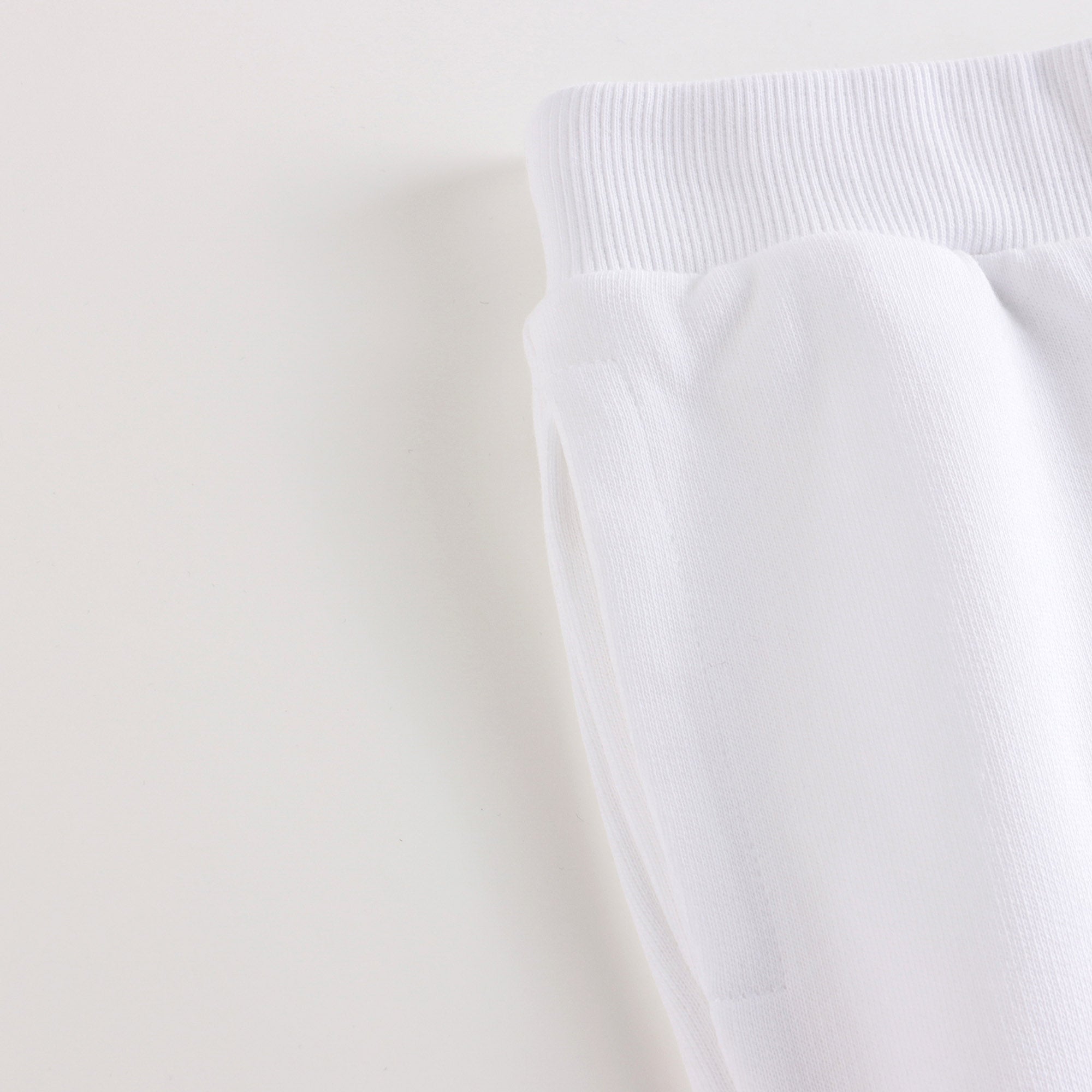 Boys & Girls White Cotton Trousers