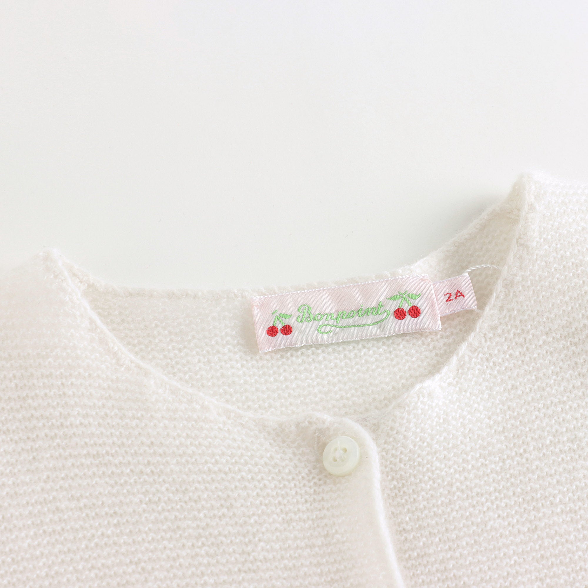 Baby Girls White Cashmere Cardigan