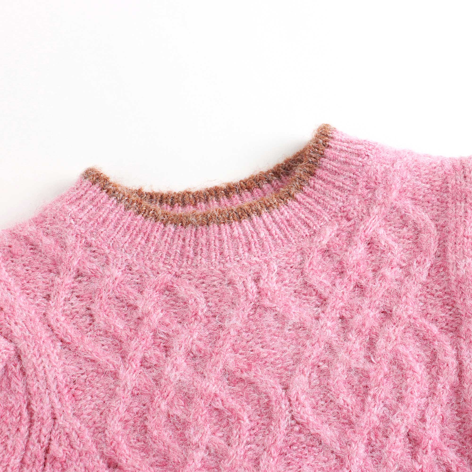 Girls Pink Knit Sweater