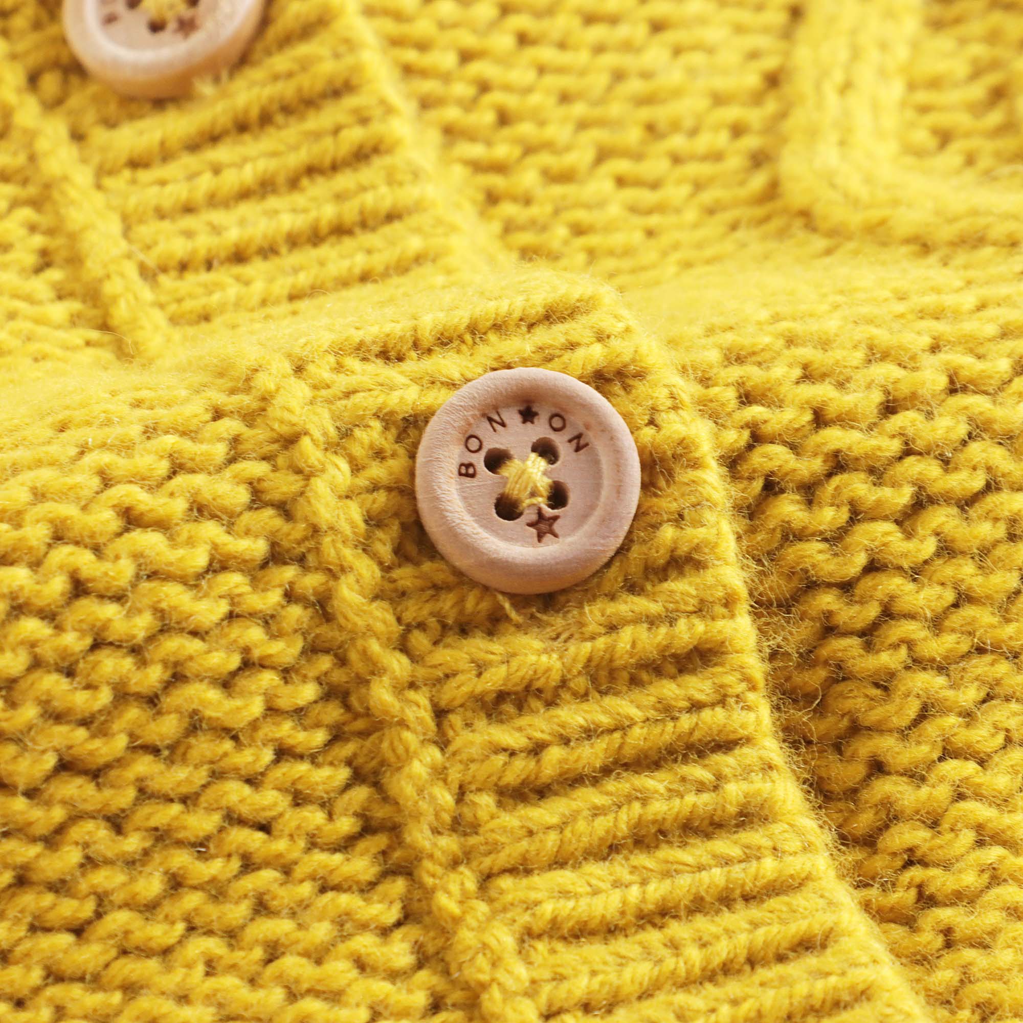 Baby Girls Yellow Cotton Cardigan