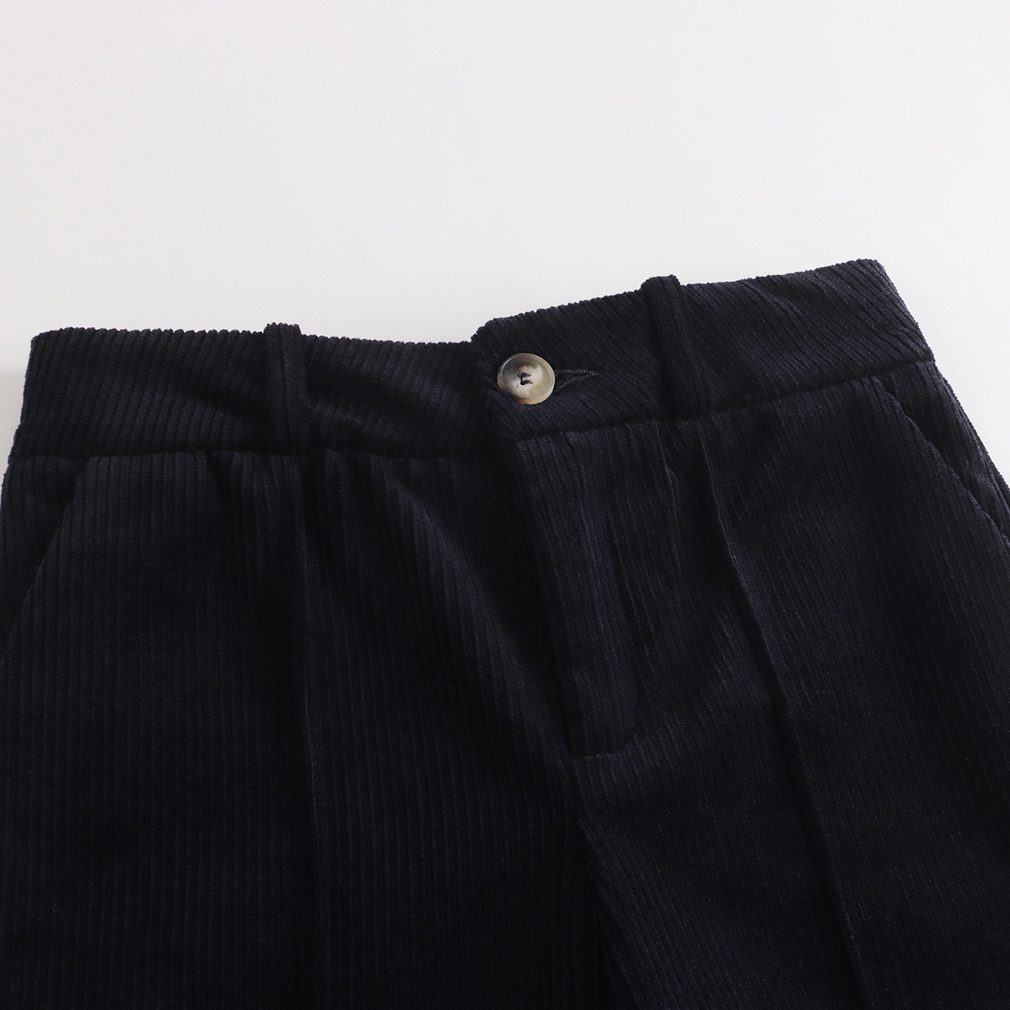 Girls Navy Corduroy Trousers