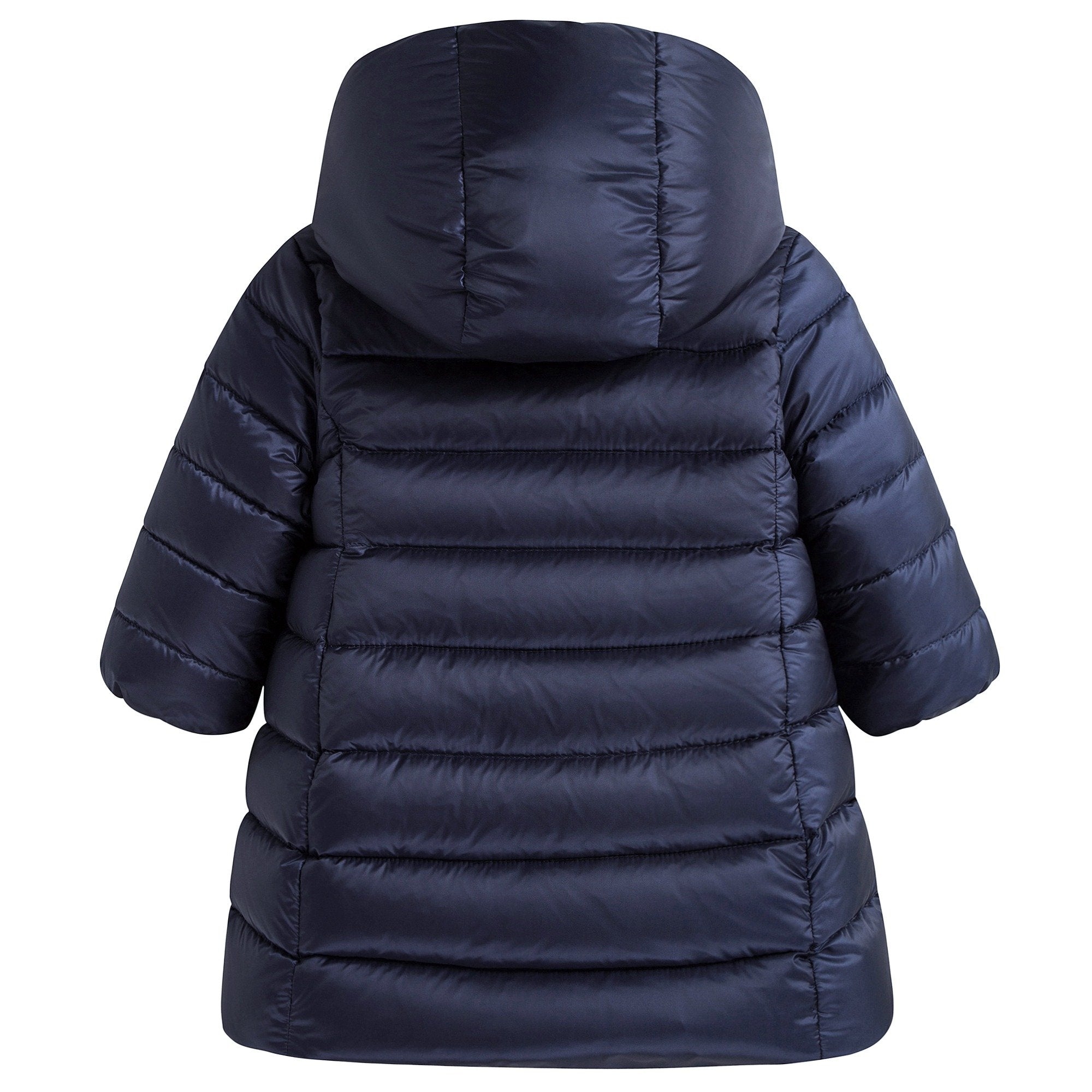 Baby Girls Navy "MAJEURE" Padded Down Coat