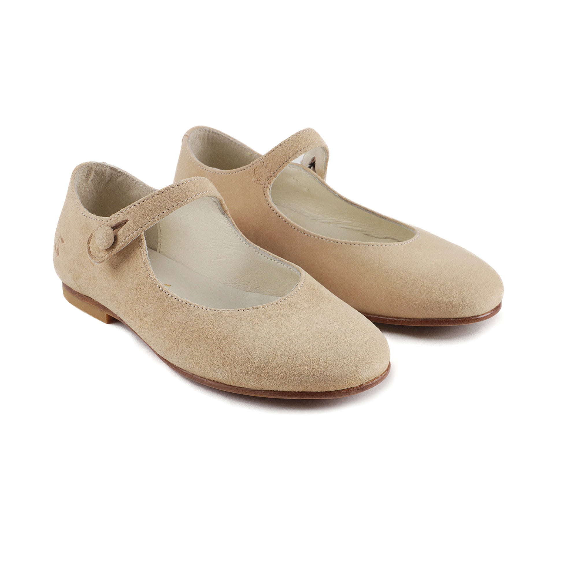 Girls Beige Flat Shoes