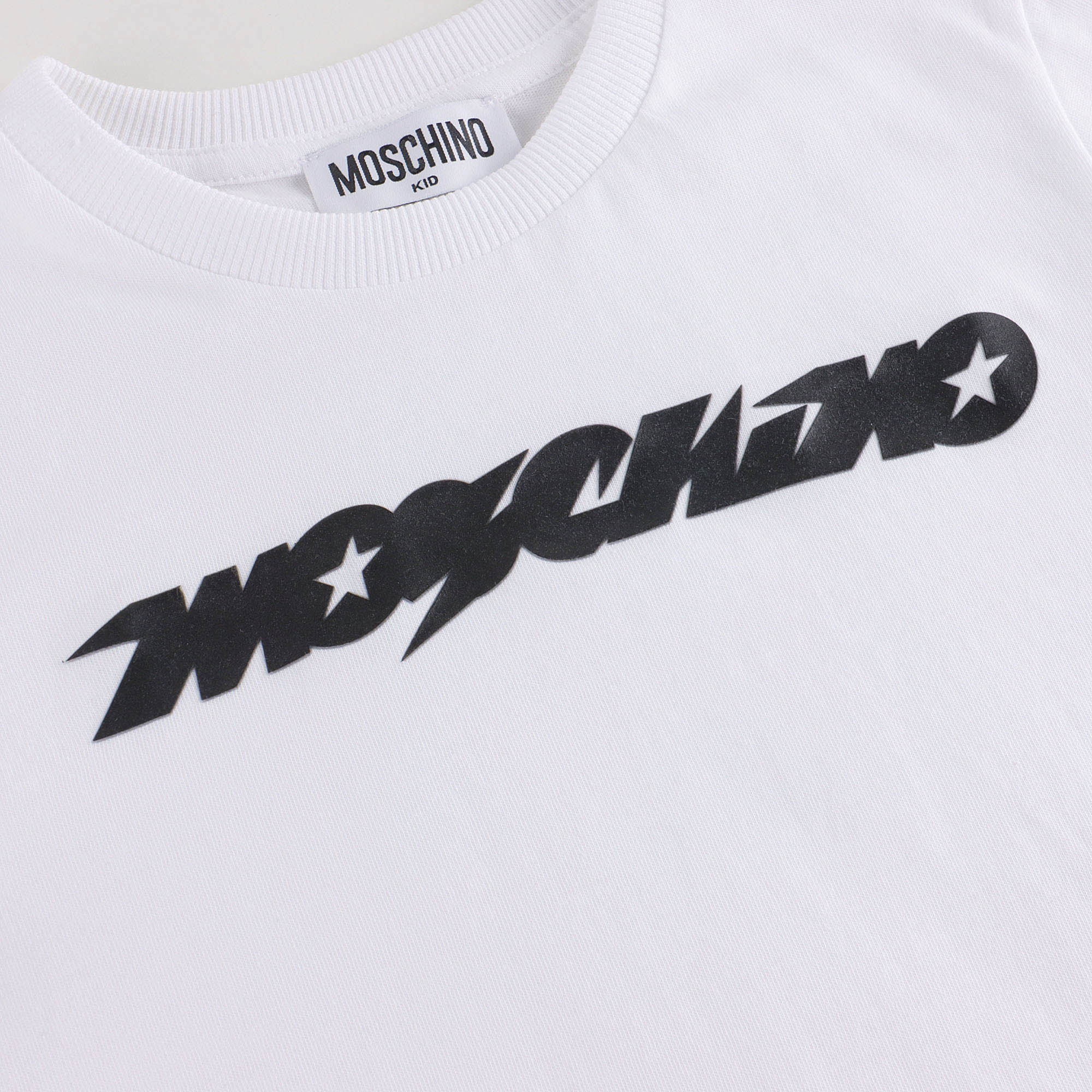 Boys White Cotton T-Shirt