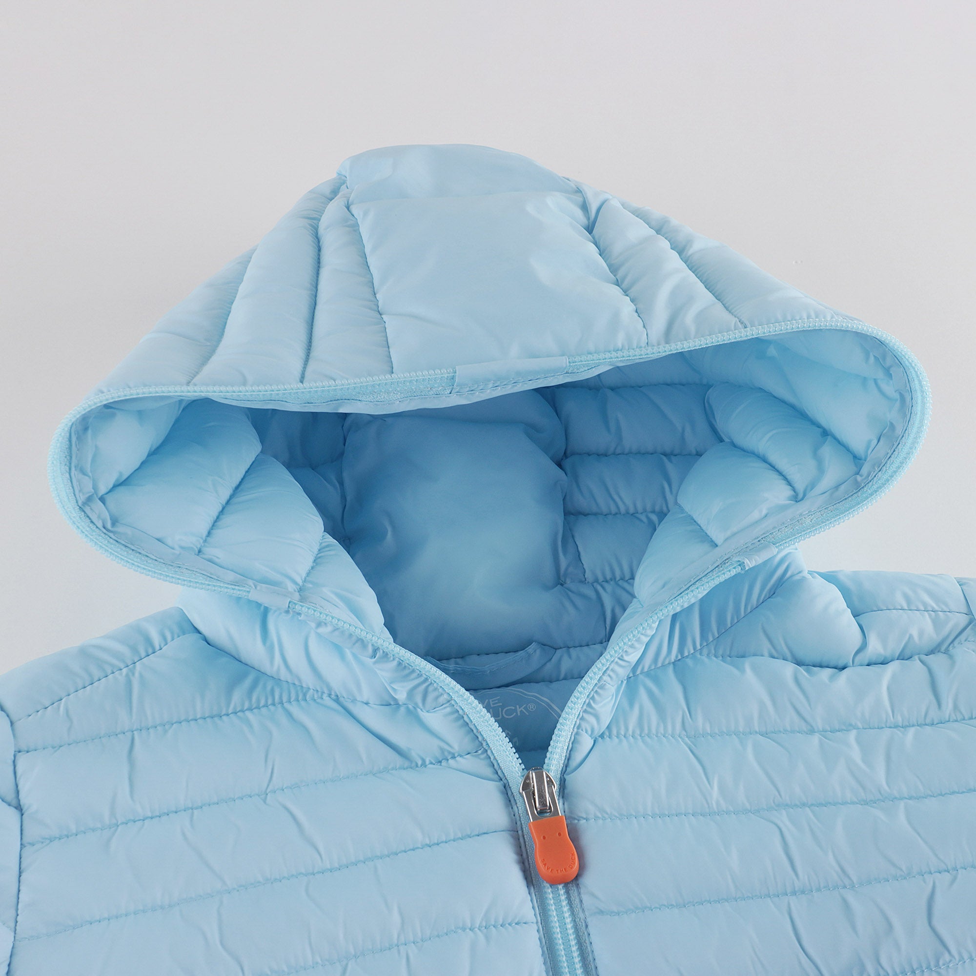 Boys & Girls Light Blue Hooded Padded Jacket