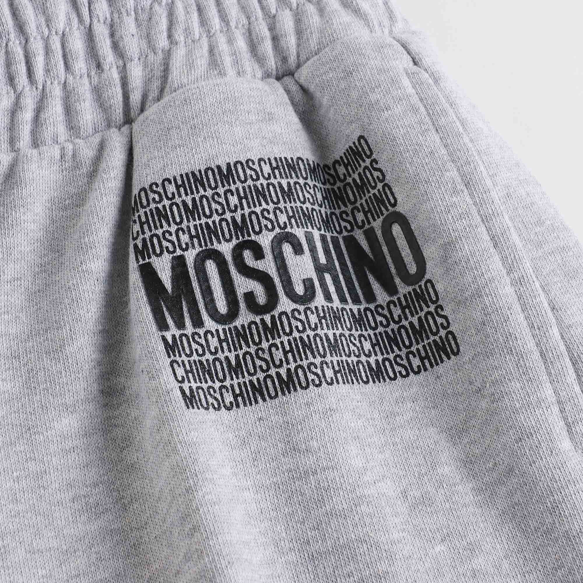 Boys Grey Cotton Shorts
