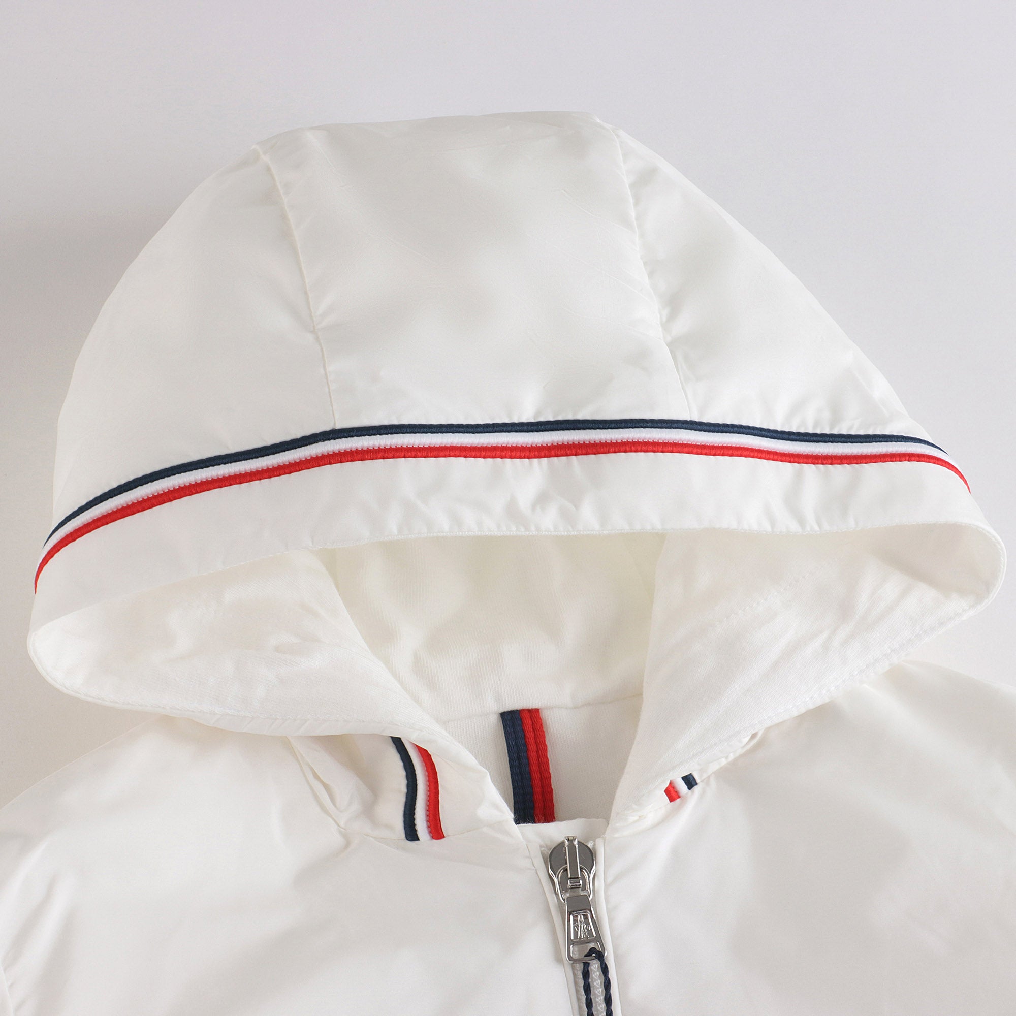 Baby Boys White Zip-Up Jacket