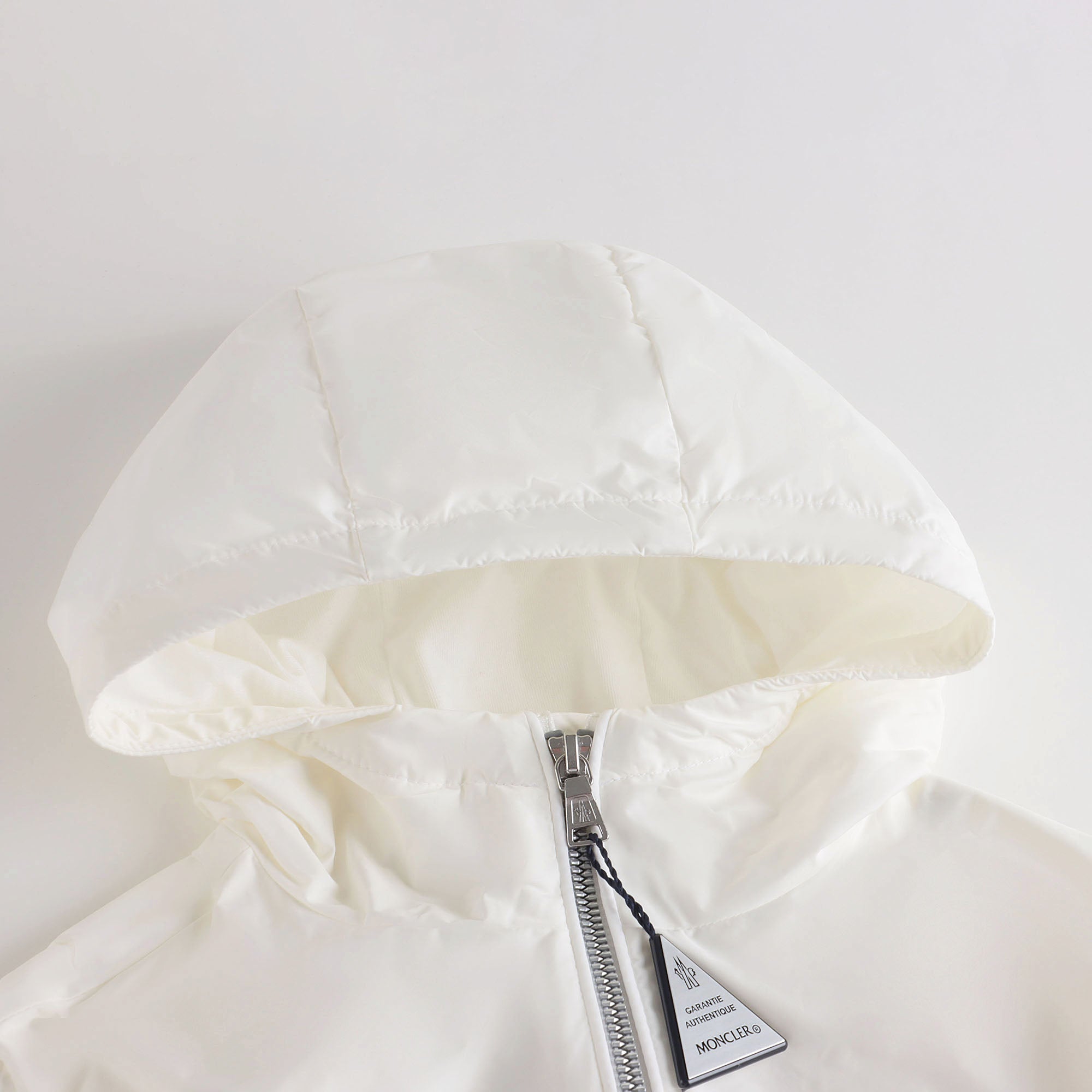 Boys White Zip-Up Jacket