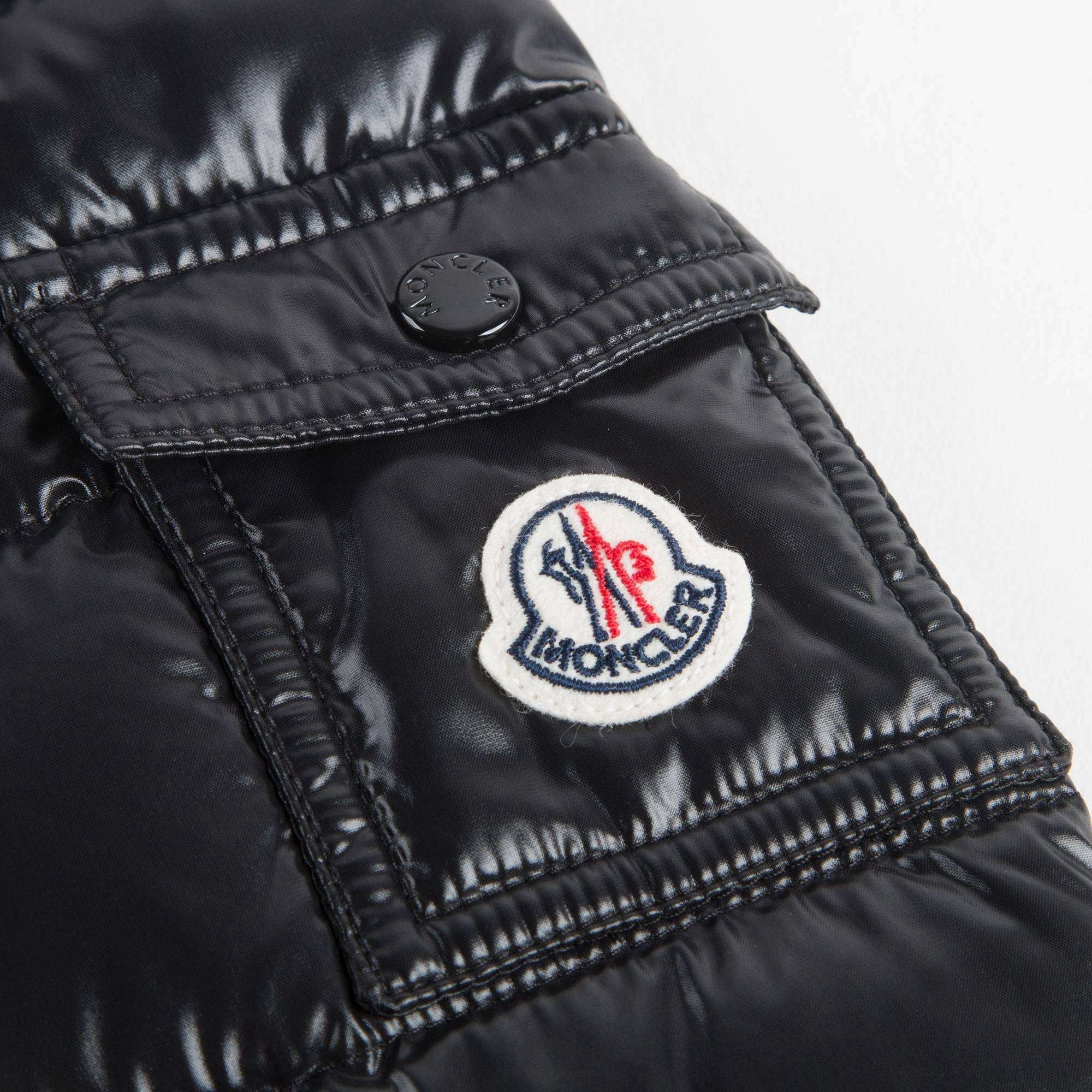 Girls Black "BADY" Padded Down Jacket