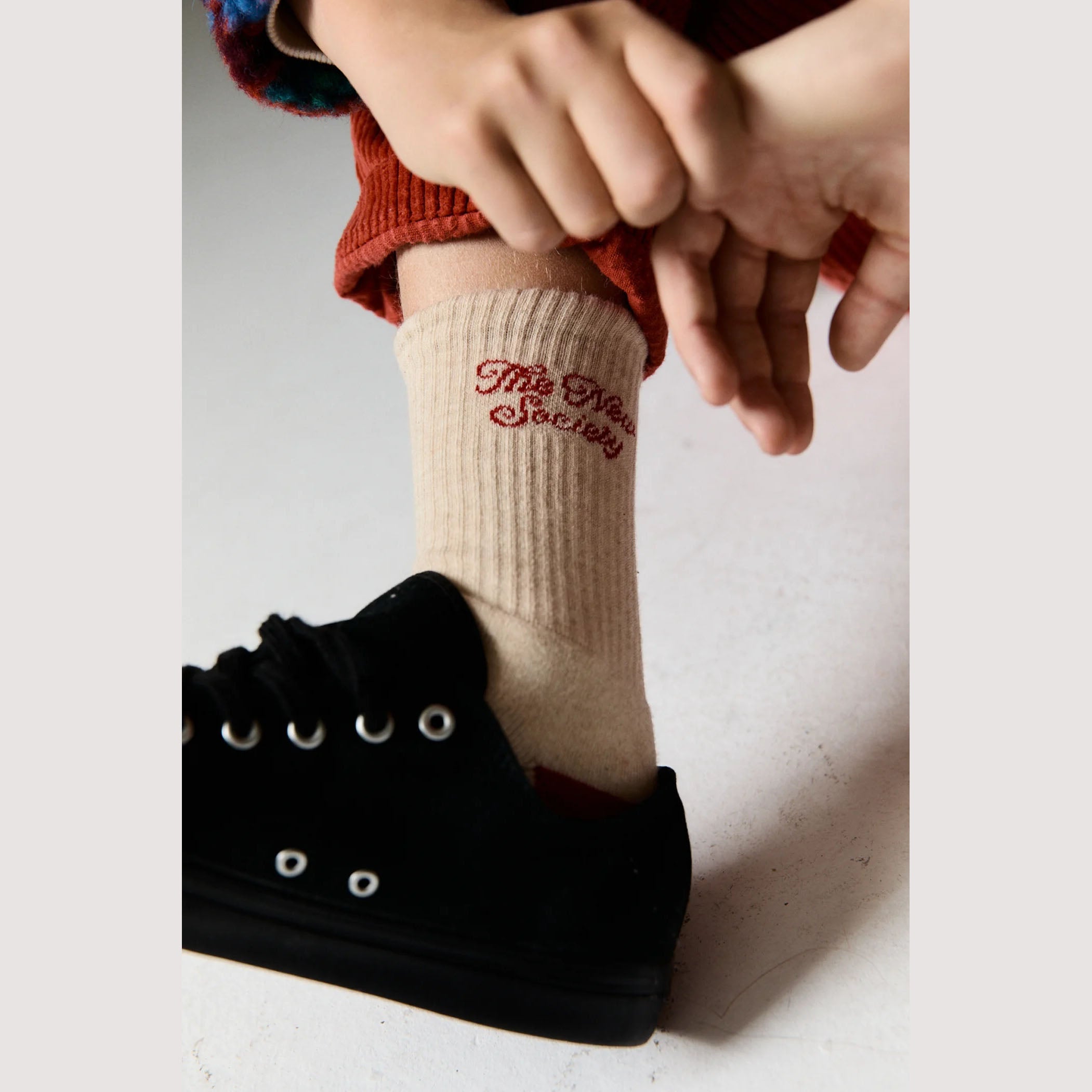 Boys & Girls Beige Cotton Socks