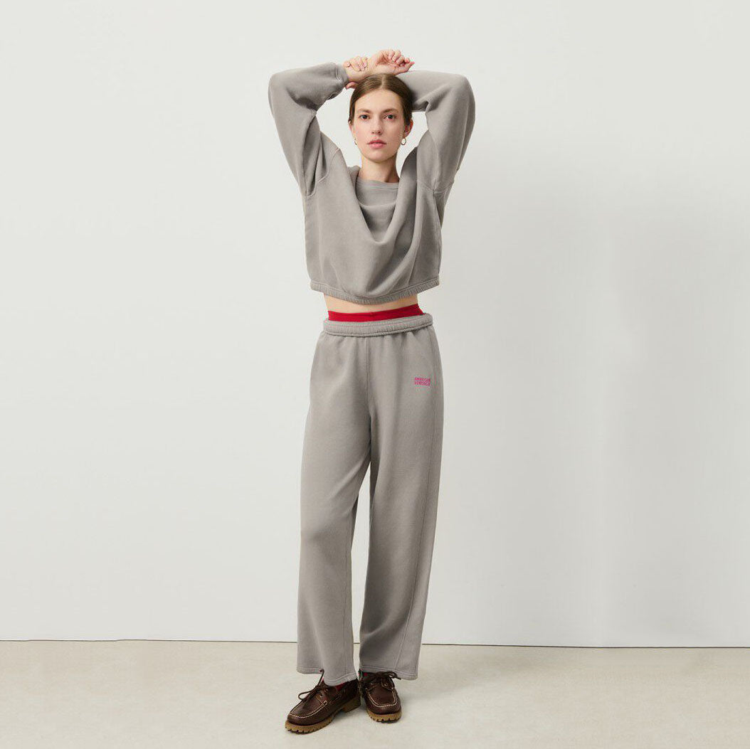 Women Grey Cotton Sweatshirt