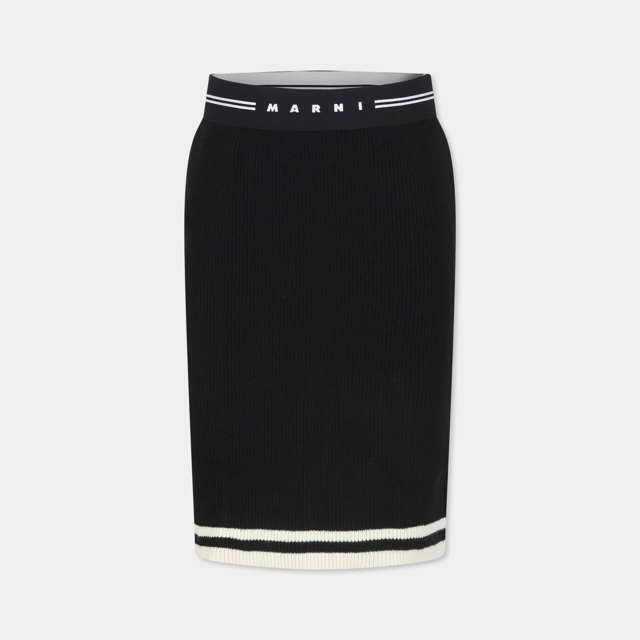 Girls Black Knit Skirt