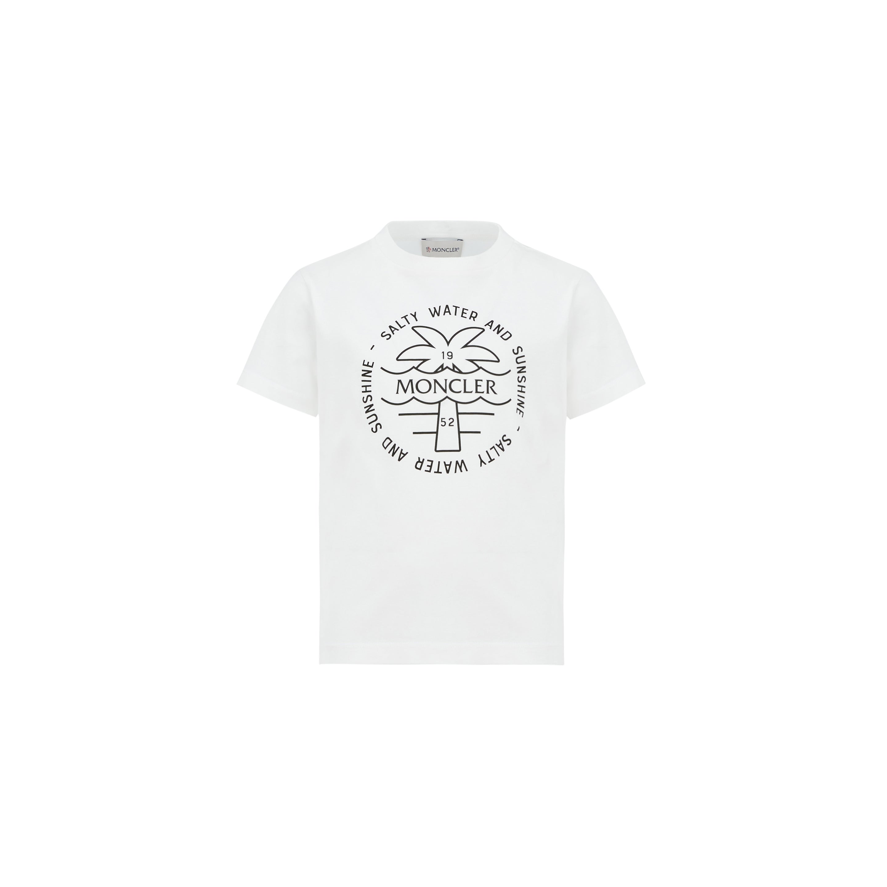 Boys White Cotton T-Shirt