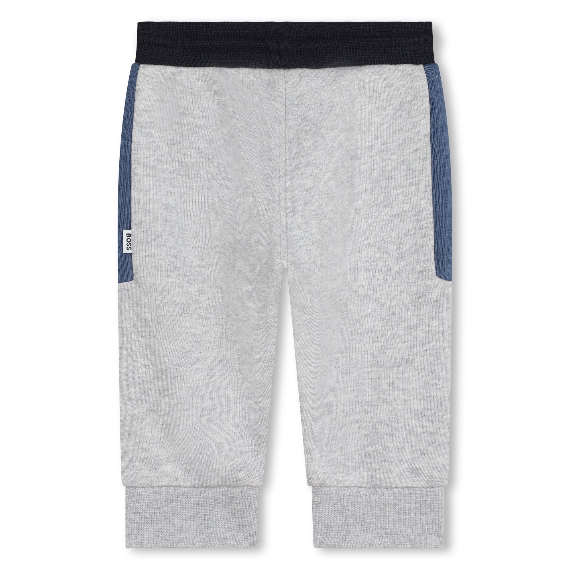 Baby Boys Grey Cotton Trousers