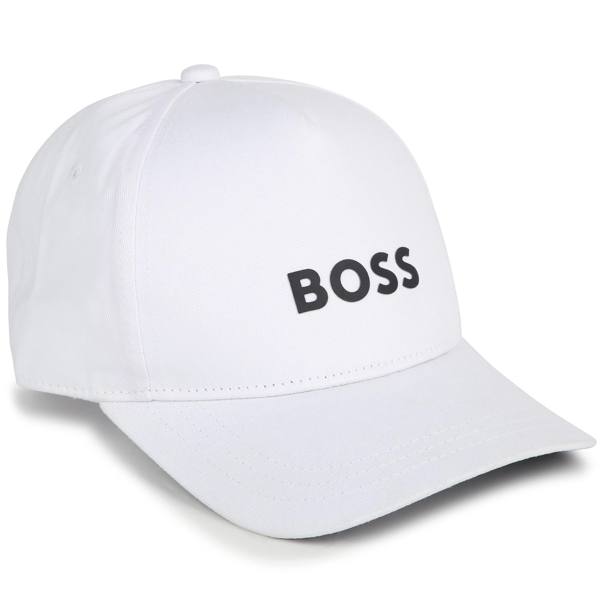 Boys White Logo Baseball Cap