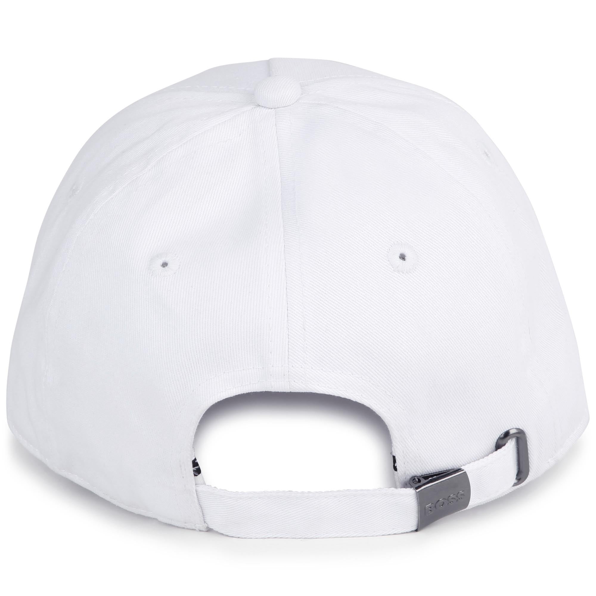 Boys White Logo Baseball Cap