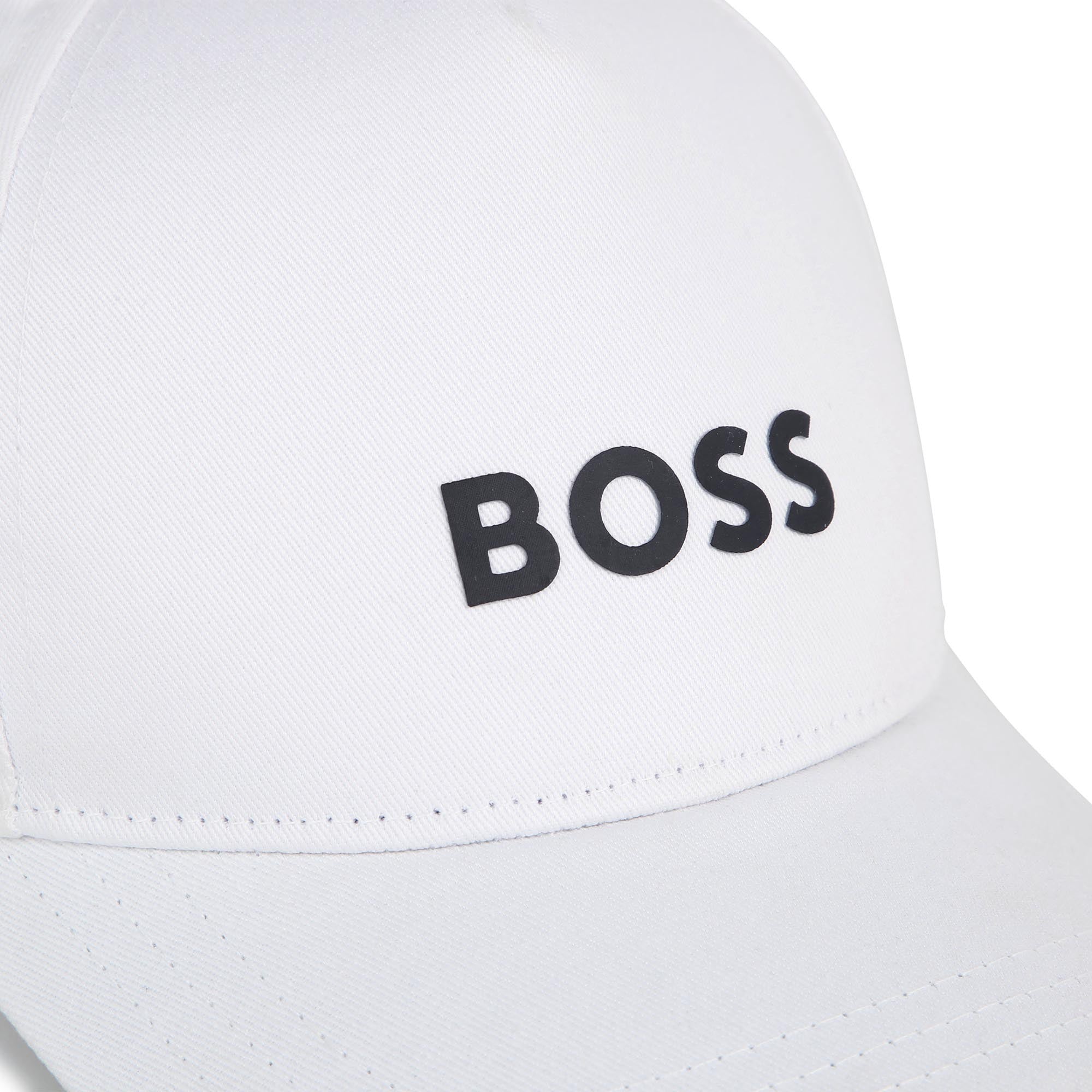 Boys White Logo Baseball Cap