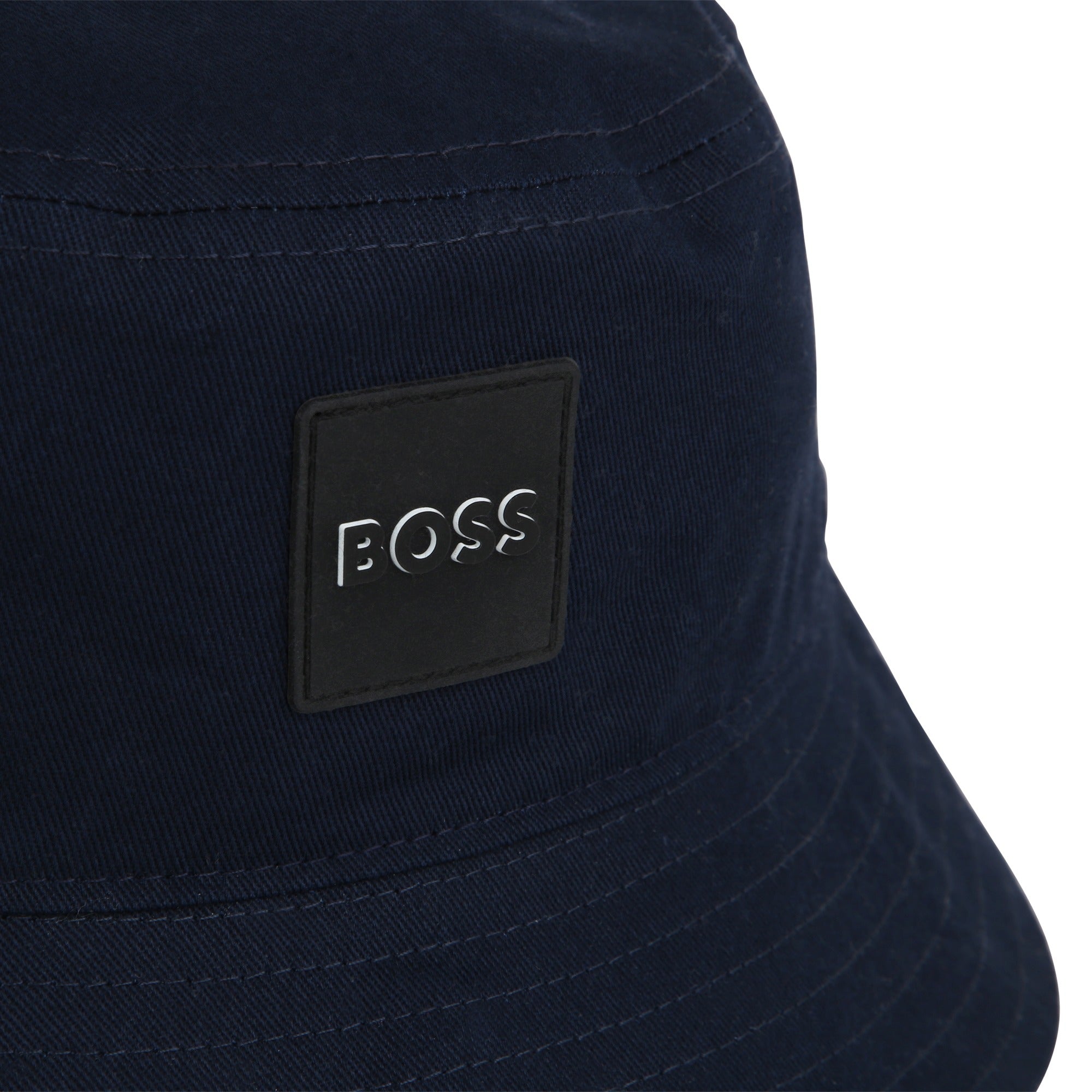 Boys Navy Logo Bucket Hat