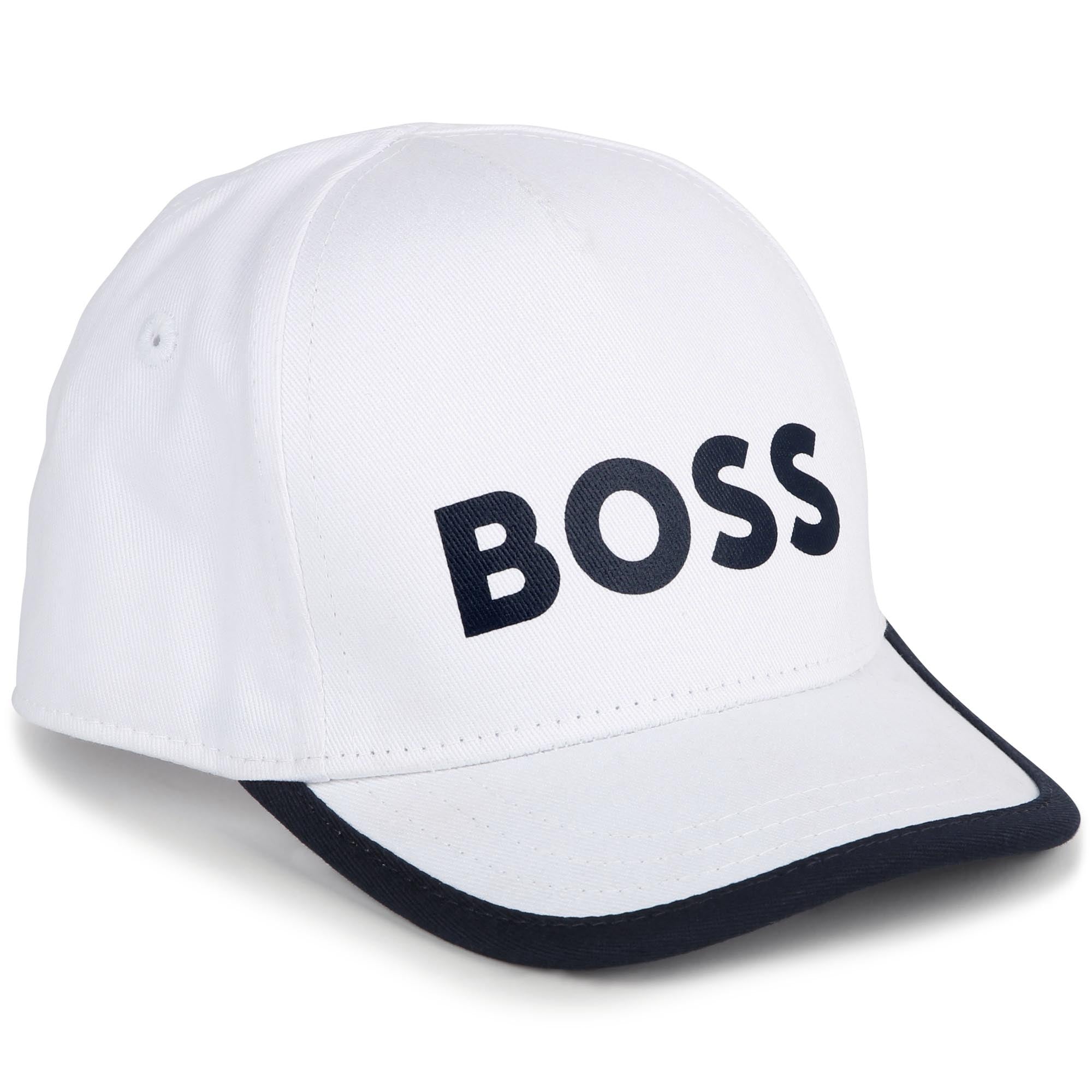 Baby Boys White Logo Baseball Cap