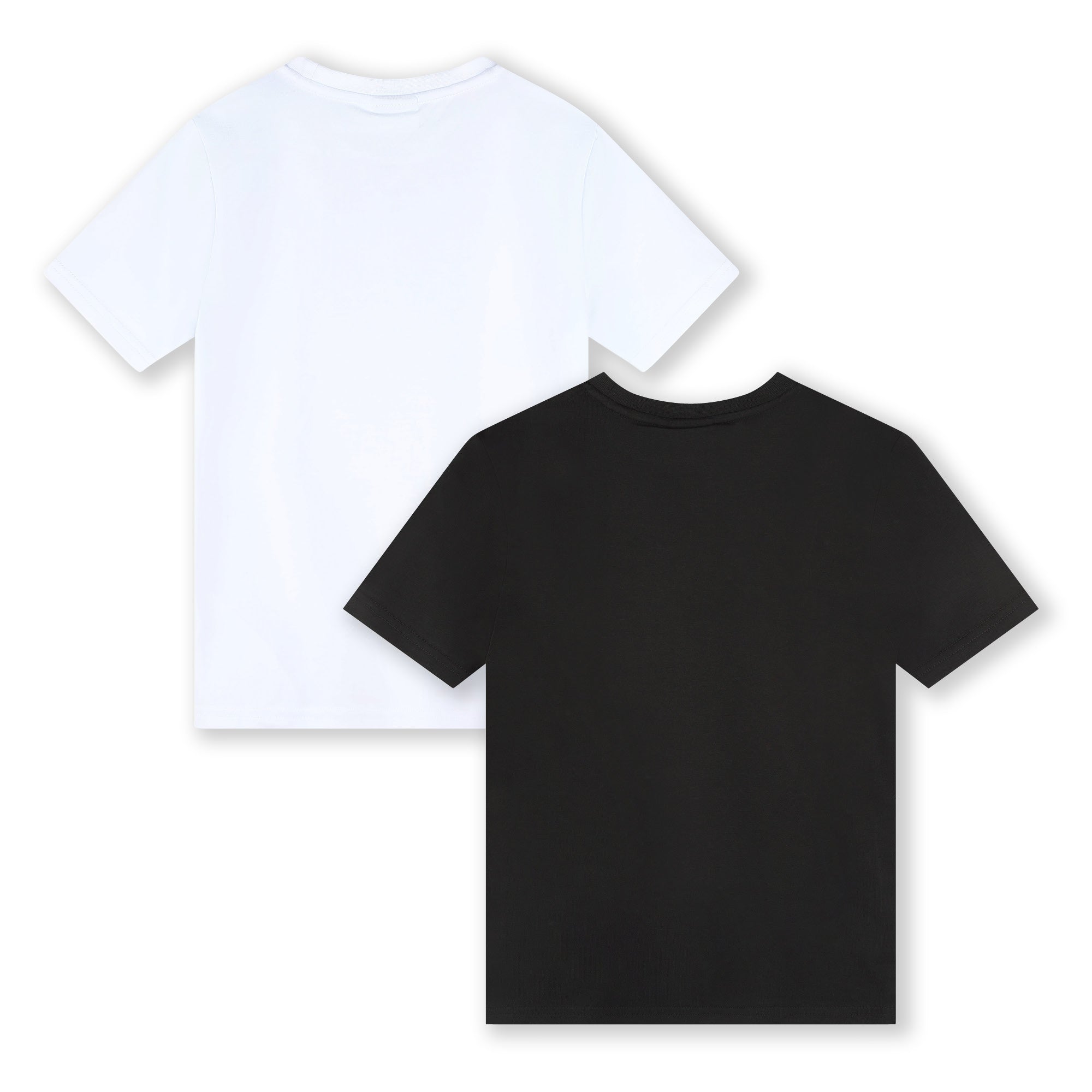 Boys Black & White Cotton T-Shirt Set(2 Pack)