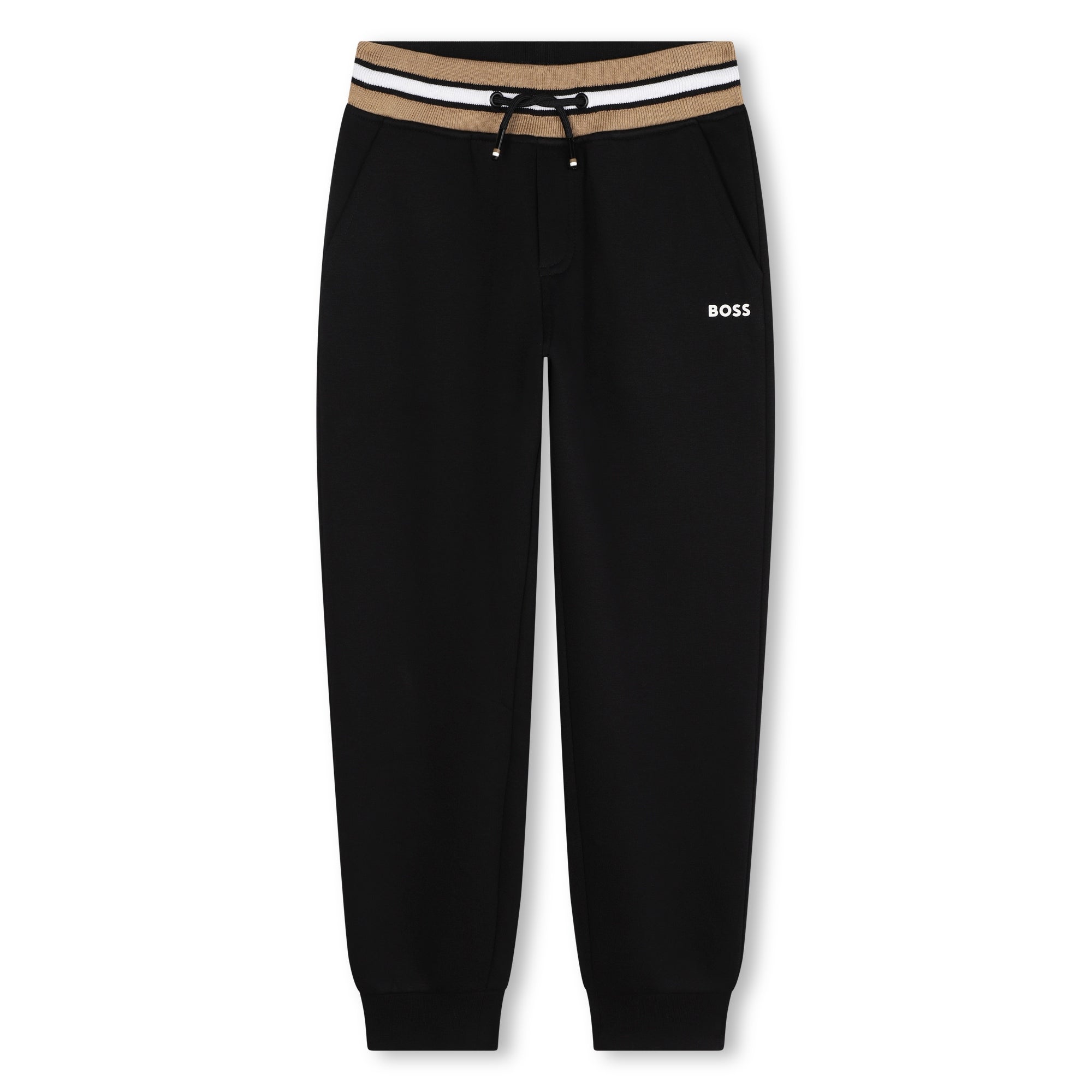 Boys Black Cotton Trousers