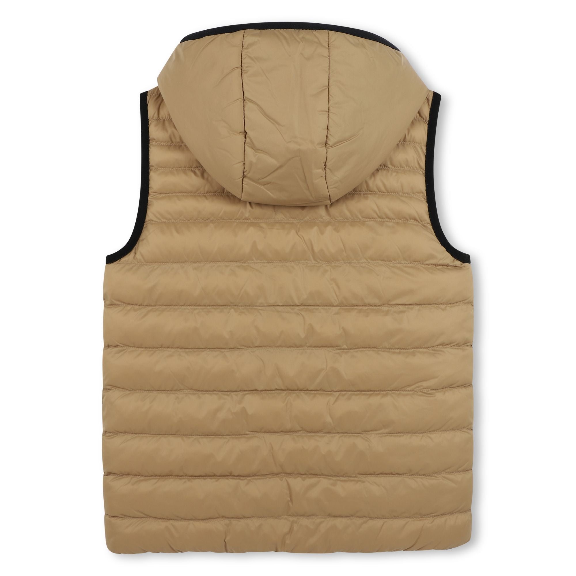 Boys Beige Reversible Padded Gilet